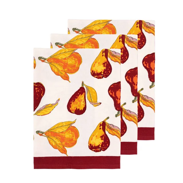 couleur-nature-orchard-pear-torchons-lin-bordeaux-lot-3 image 1