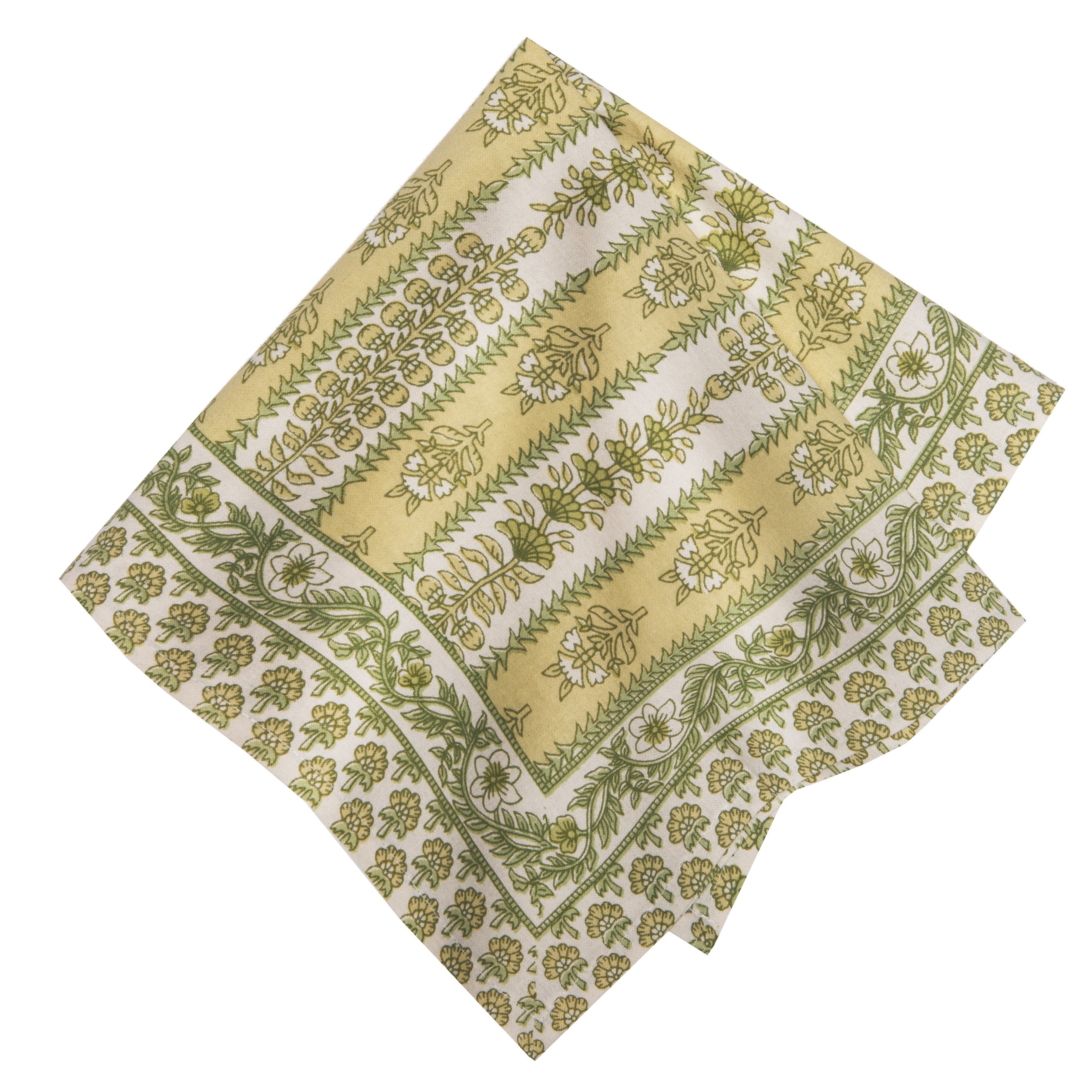 couleur-nature-avignon-pistache-serviette-coton-motif-lot-de-6 image 1