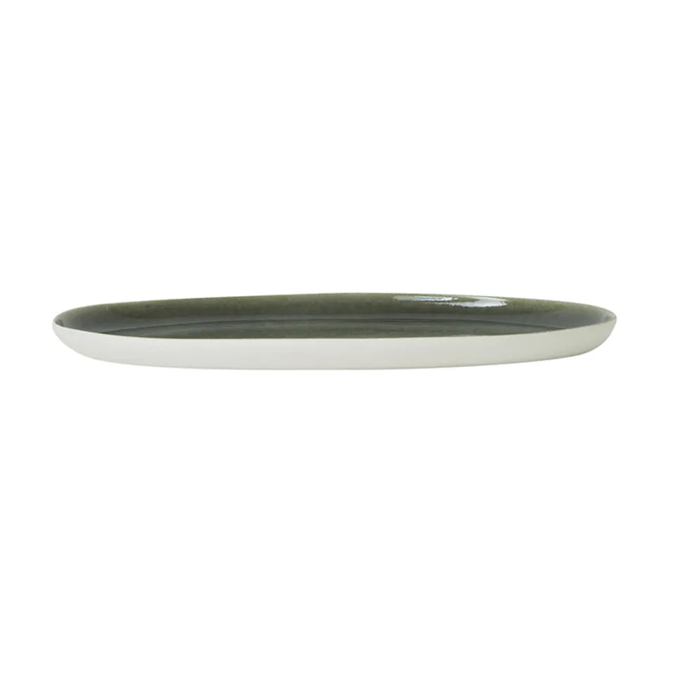jars-r-fectoire-plateau-ovale-orage-uni-vert image 1