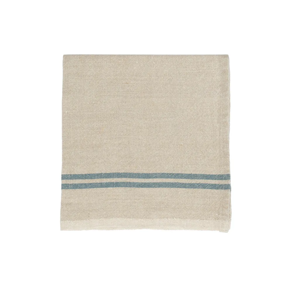 couleur-nature-vintage-serviette-table-naturel-bleu-lot-4 image 1