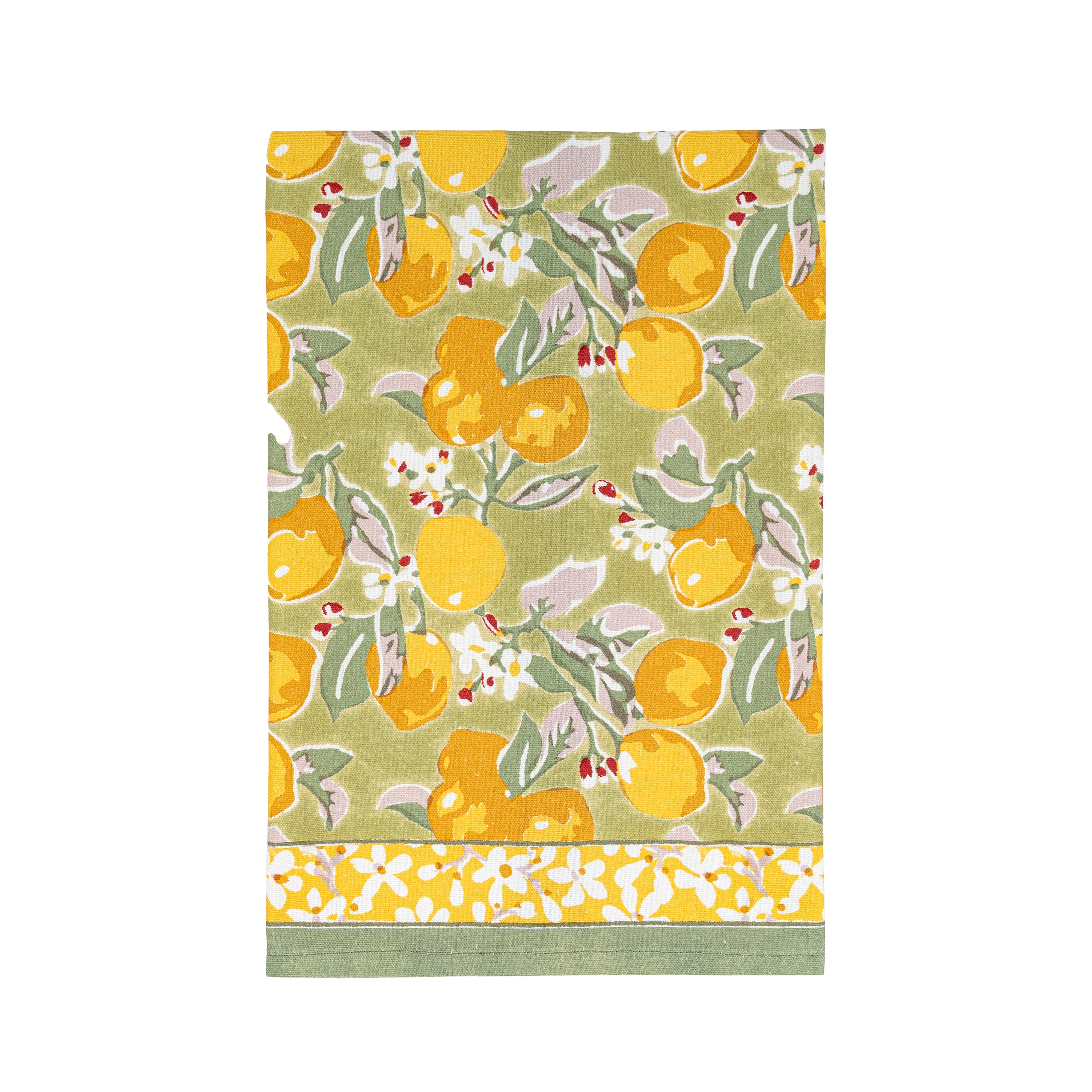 couleur-nature-citron-torchon-coton-vert-jaune-lot-3 image 4