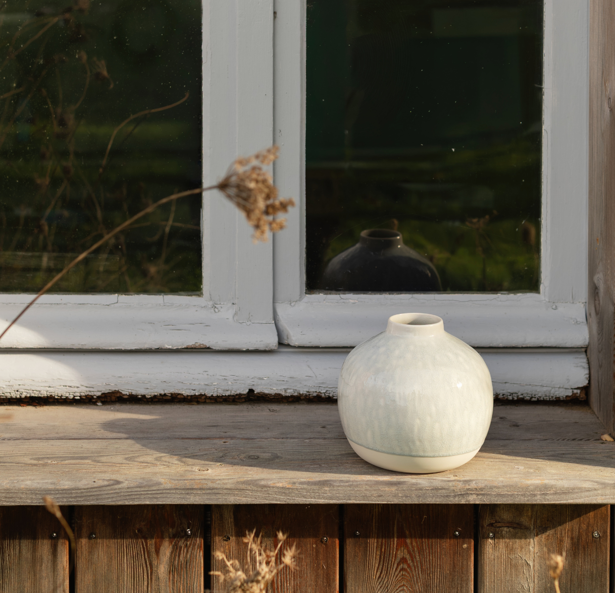 jars-artisan-vase-n-fle-opale-en-c-ramique-bleu-min-ral image 2