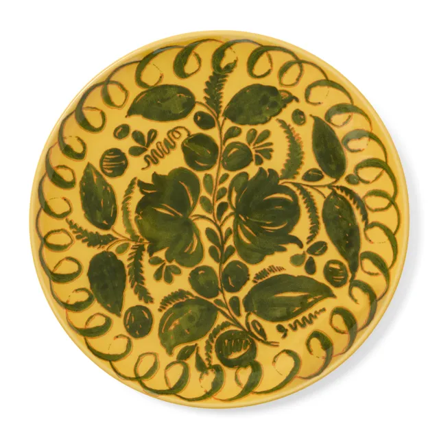 couleur-nature-amalfi-assiette-plate-c-ramique-moutarde-27-cm image 1