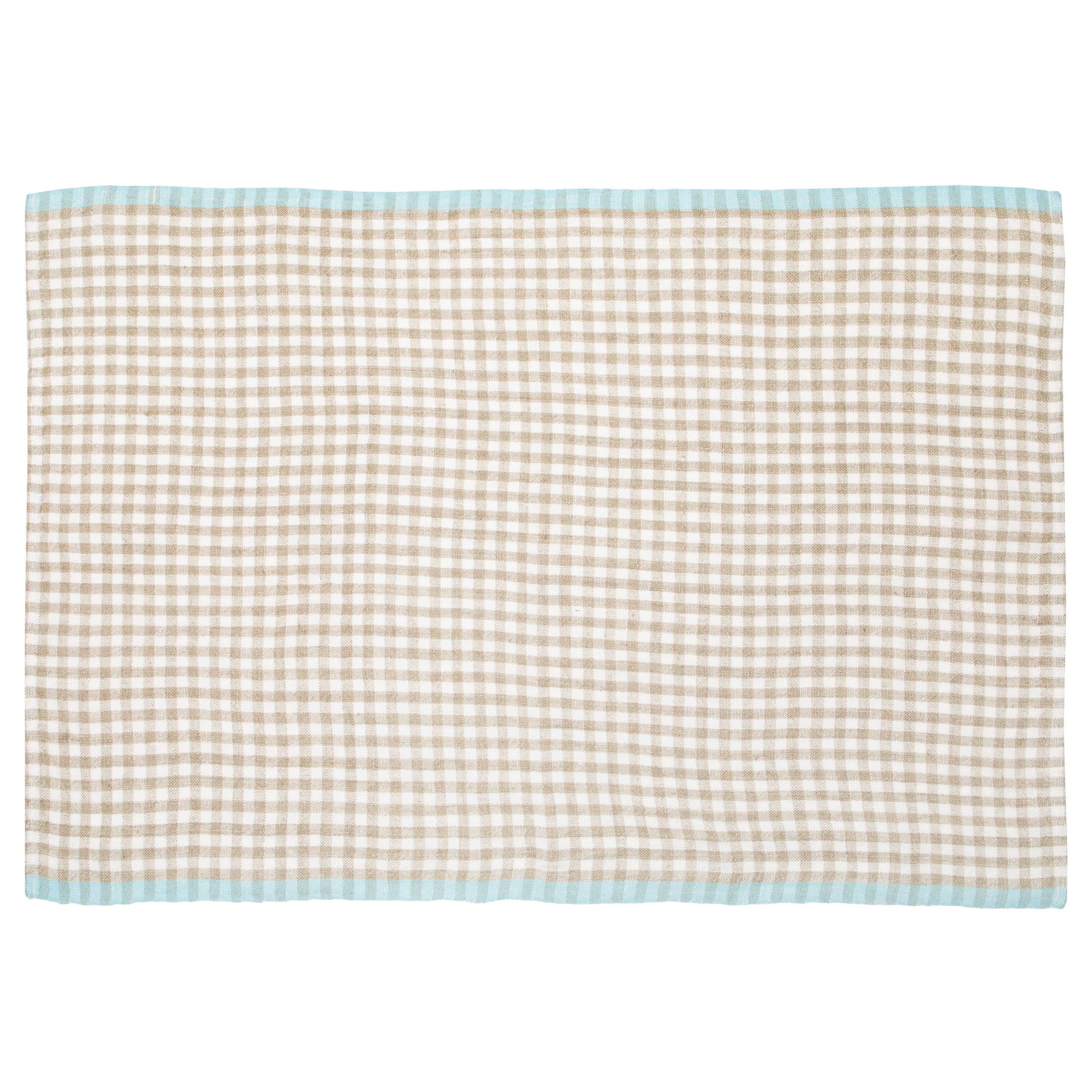 couleur-nature-two-tone-gingham-torchon-cuisine-naturel-et-aqua image 3
