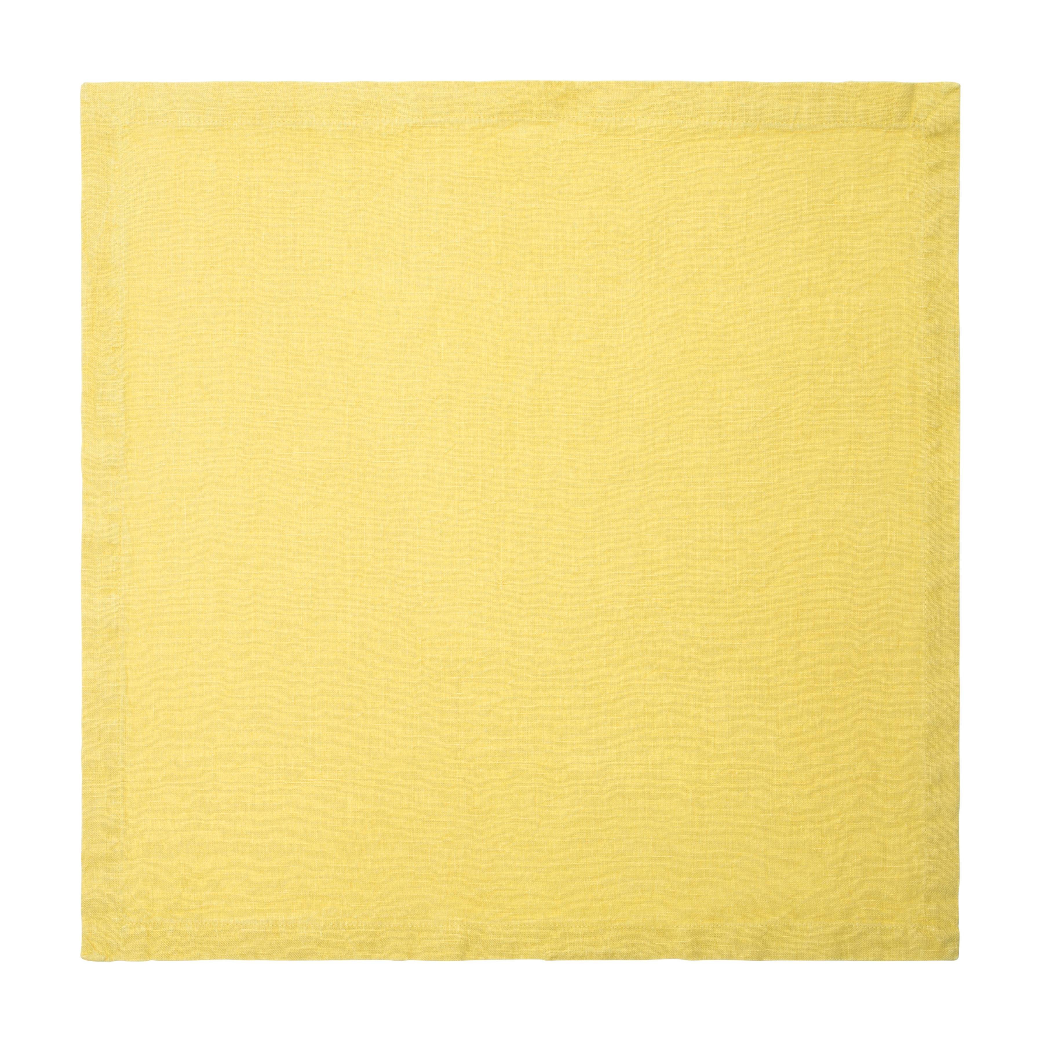 couleur-nature-everyday-serviette-lin-citrus-lot-de-4-jaune image 4