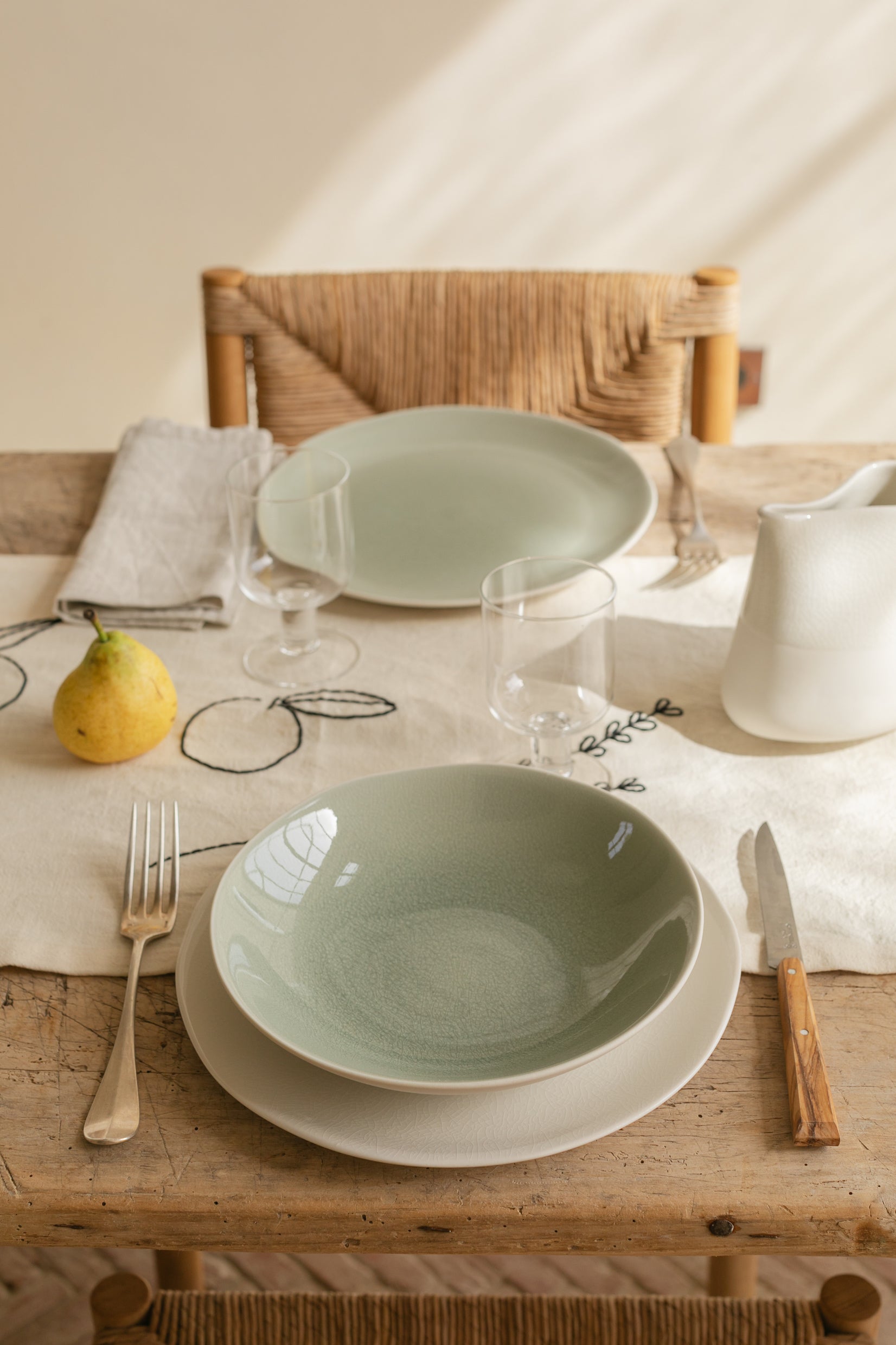 jars-tourron-assiette-plate-cachemire-grise image 3