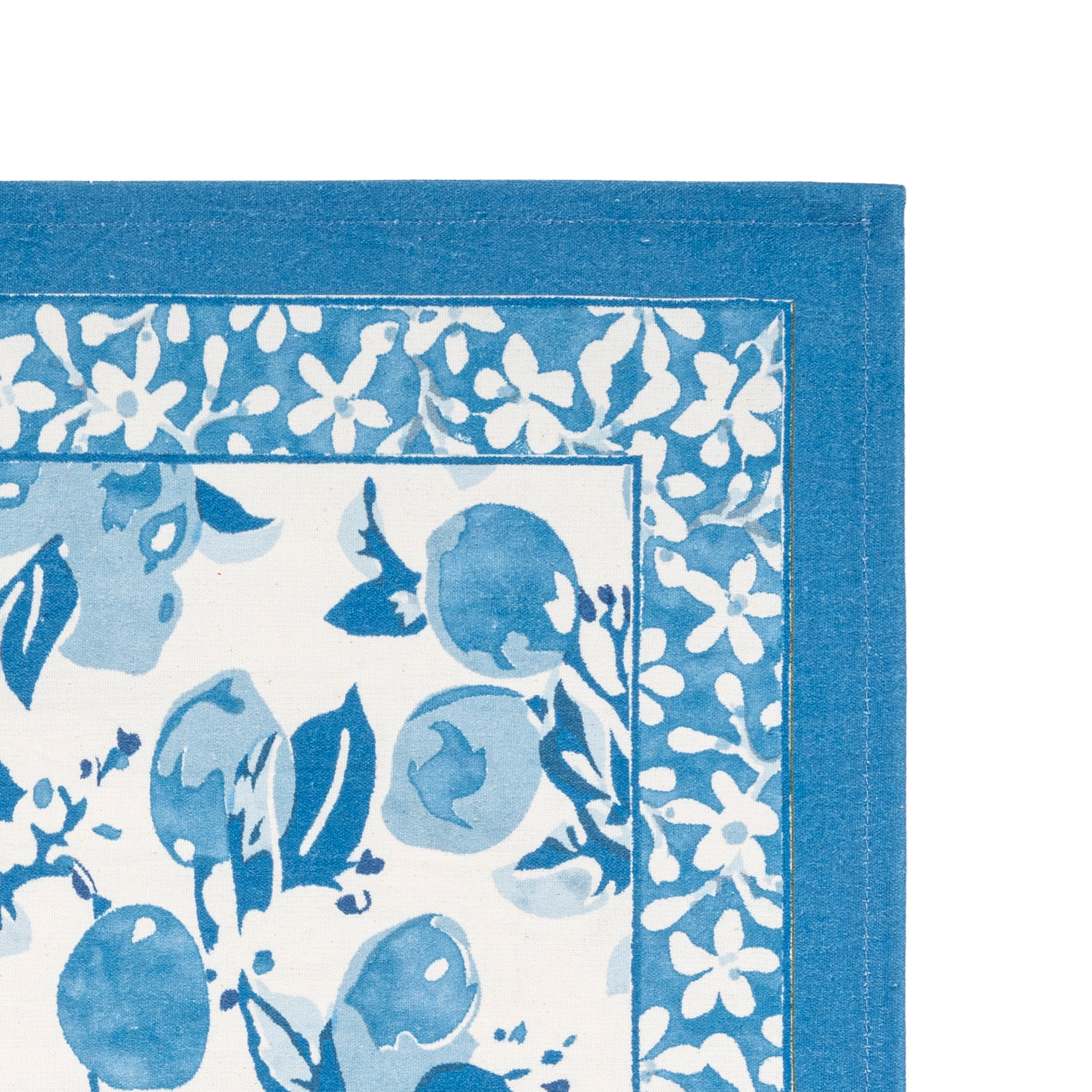 couleur-nature-citron-bleu-sets-de-table-coton-lot-6 image 2