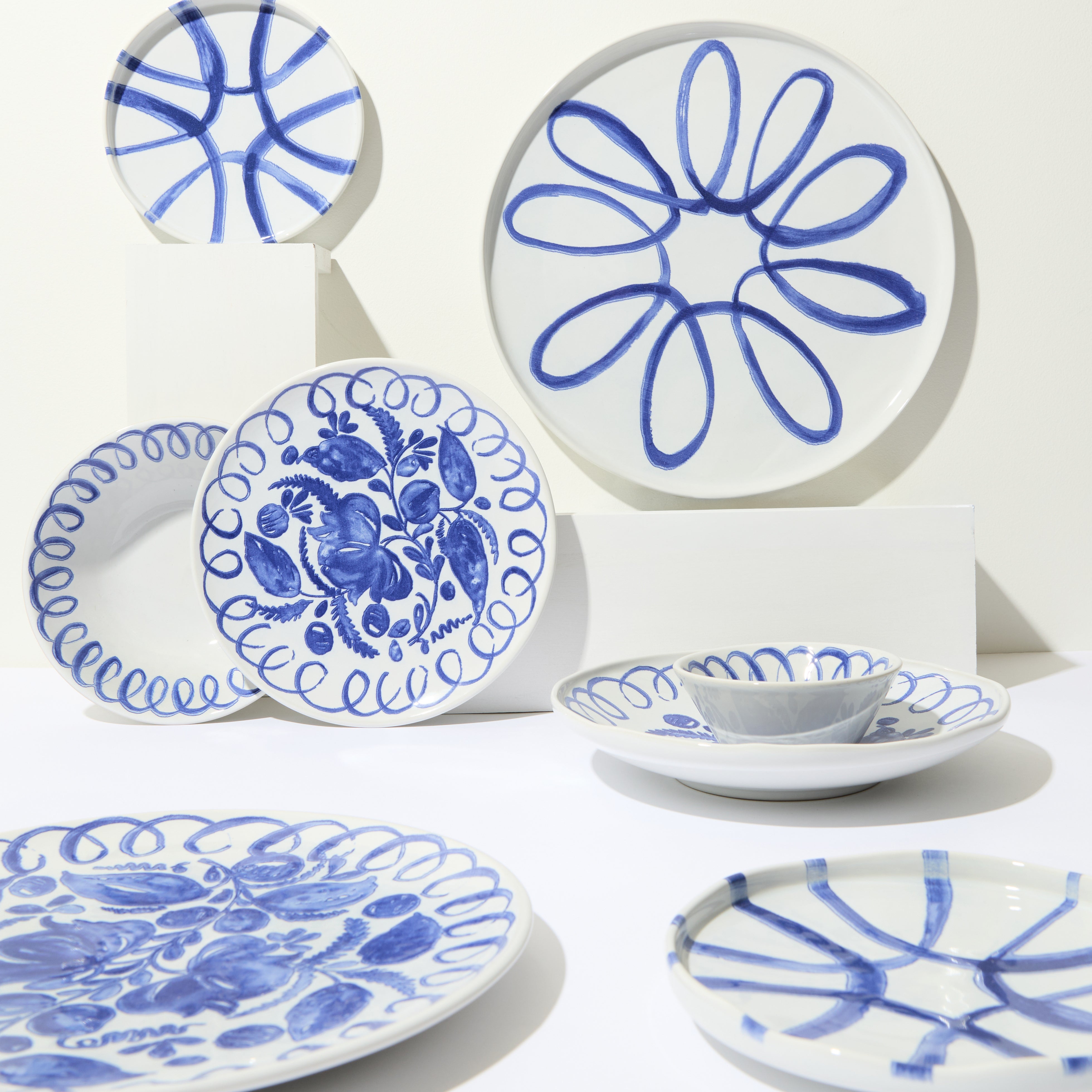 couleur-nature-citron-bleu-yellow-set-de-table-coton-lot-de-6 image 6