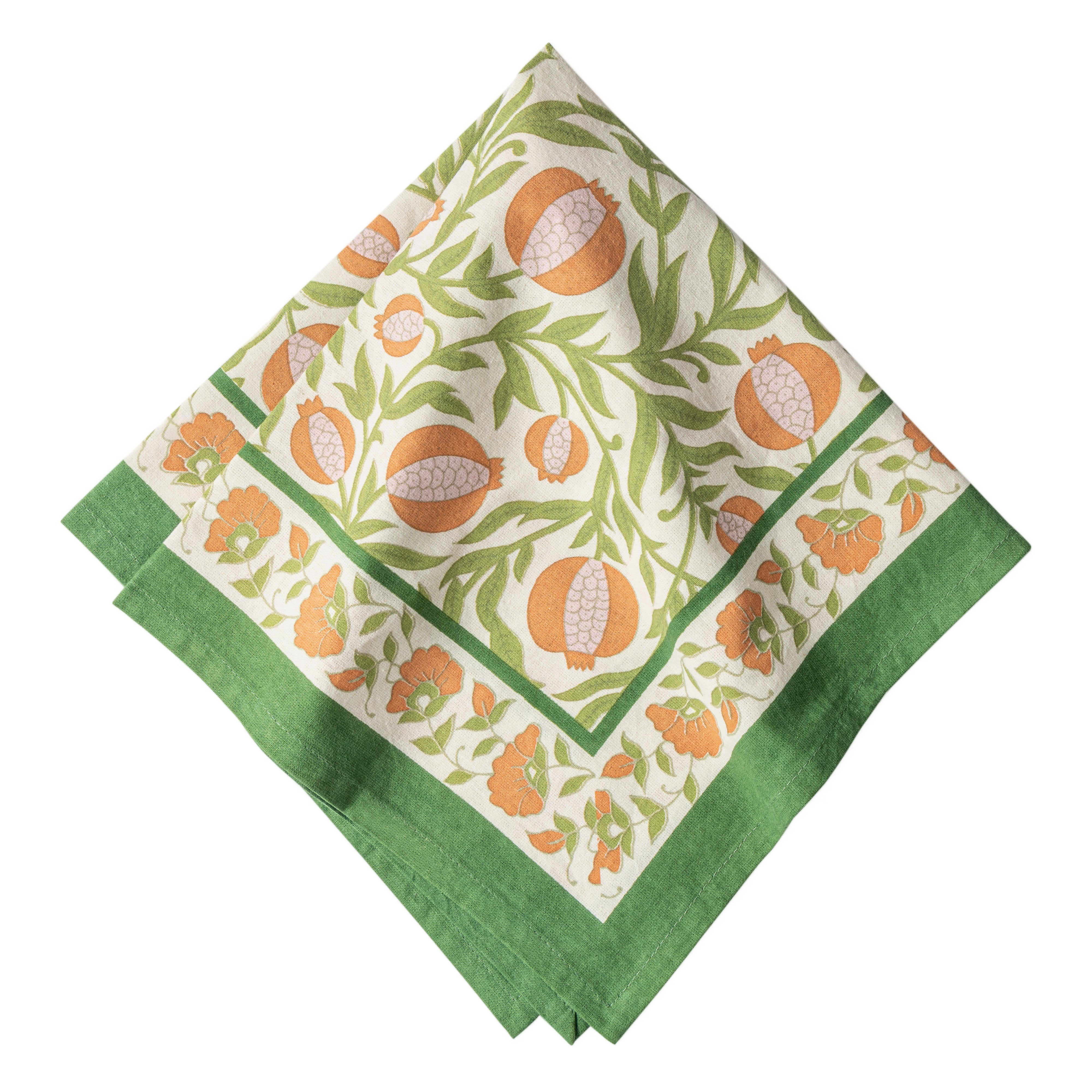 couleur-nature-grenadine-nappe-coton-orange-vert image 6