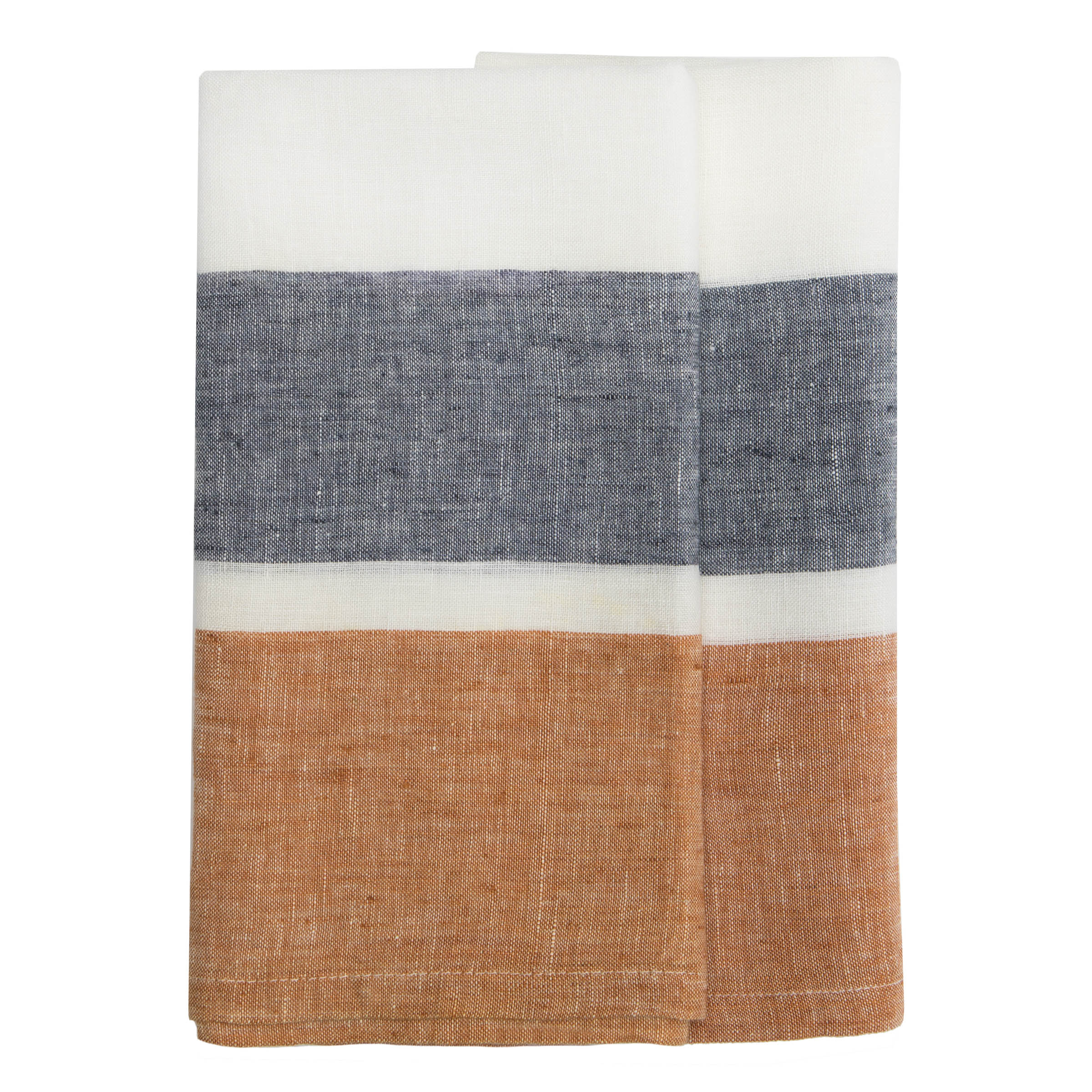 couleur-nature-bold-stripe-torchon-coton-rouille-lot-2 image 3