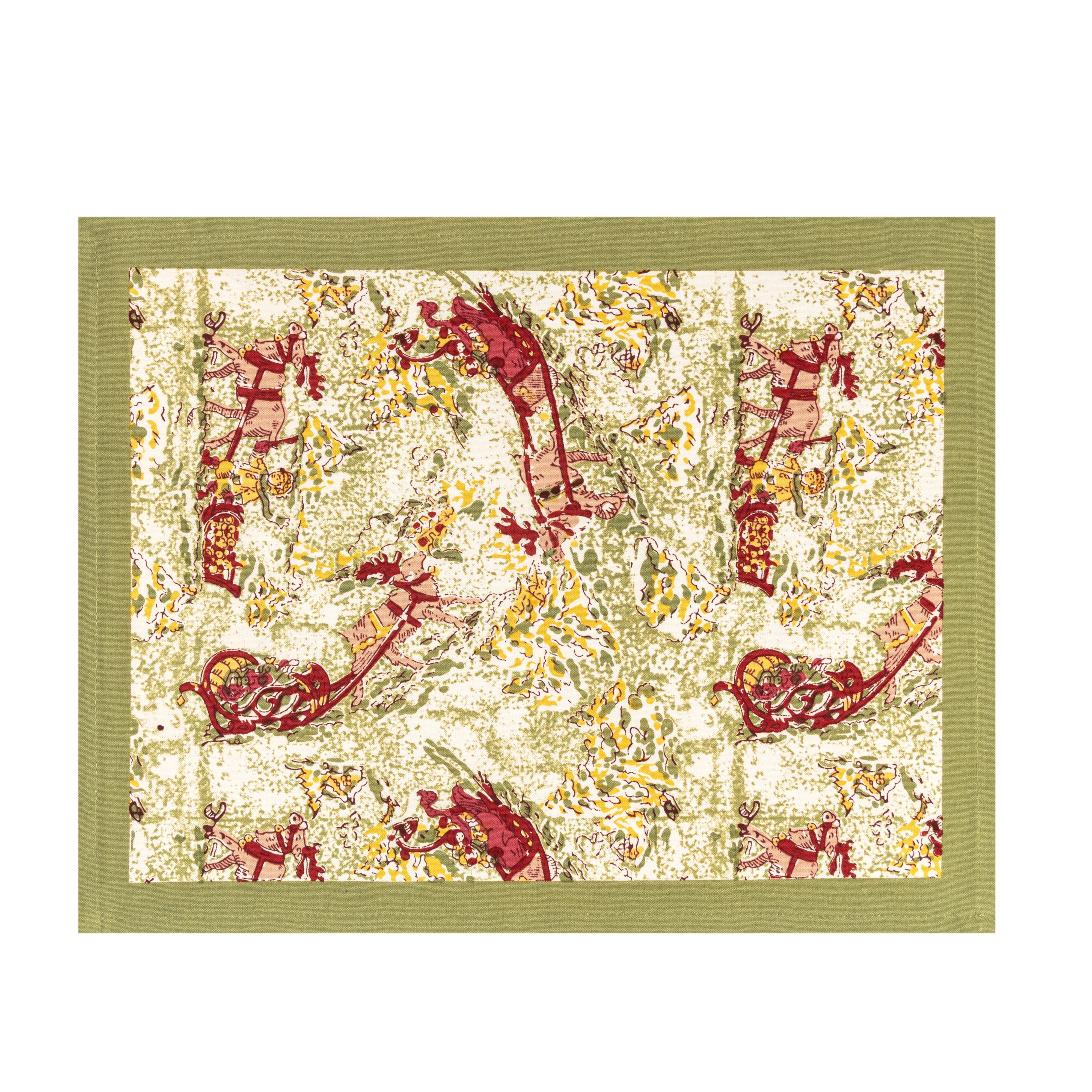couleur-nature-renne-sets-de-table-rouge-lot-6 image 1