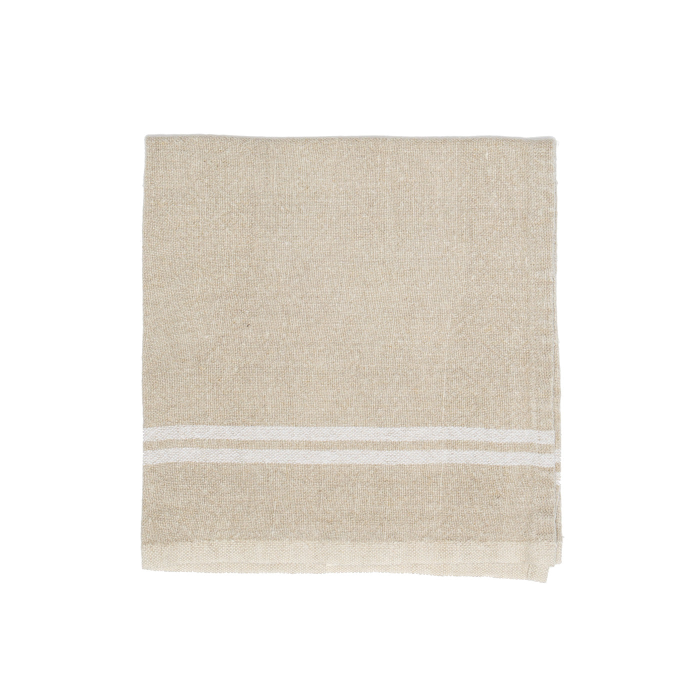 couleur-nature-vintage-linen-serviettes-table-ivoire-lot-4 image 1