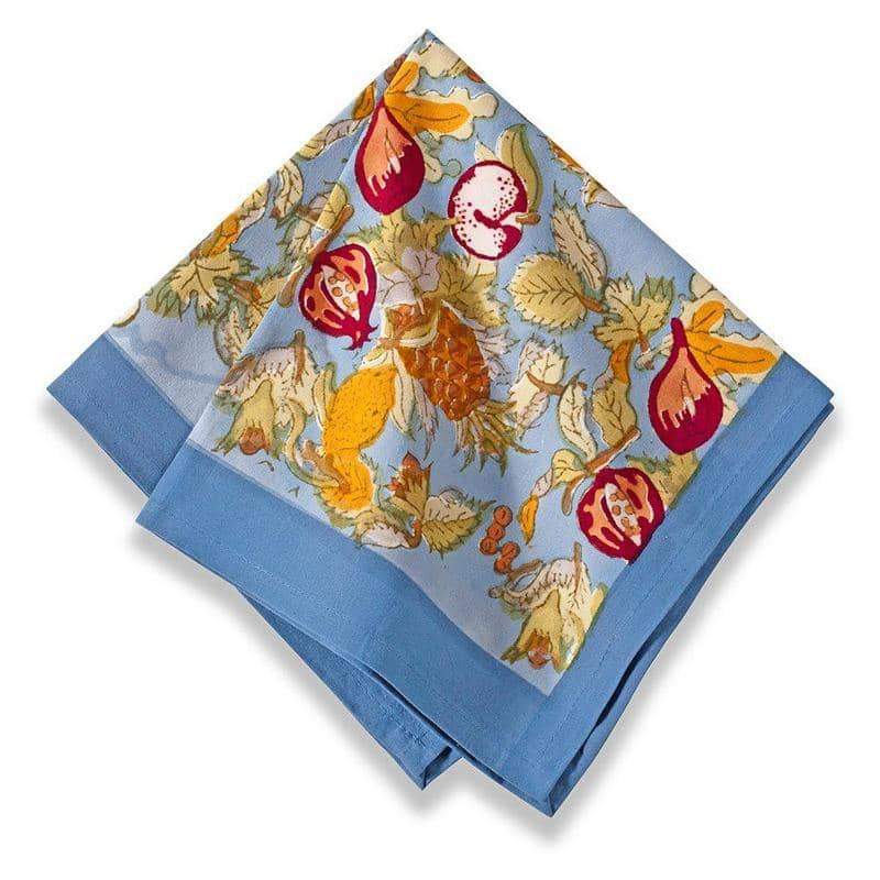 couleur-nature-tutti-frutti-serviettes-bleu-rouge-lot-6 image 1