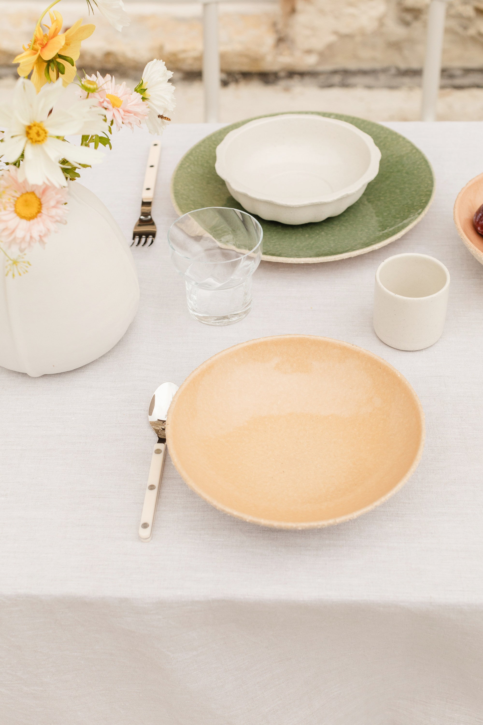 jars-garrigue-assiette-plate-thym-assiette-c-ramique-vert-brillant image 3