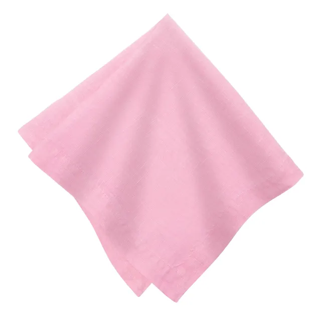 couleur-nature-everyday-napkins-serviettes-table-pivoine-lot-4-lin image 1