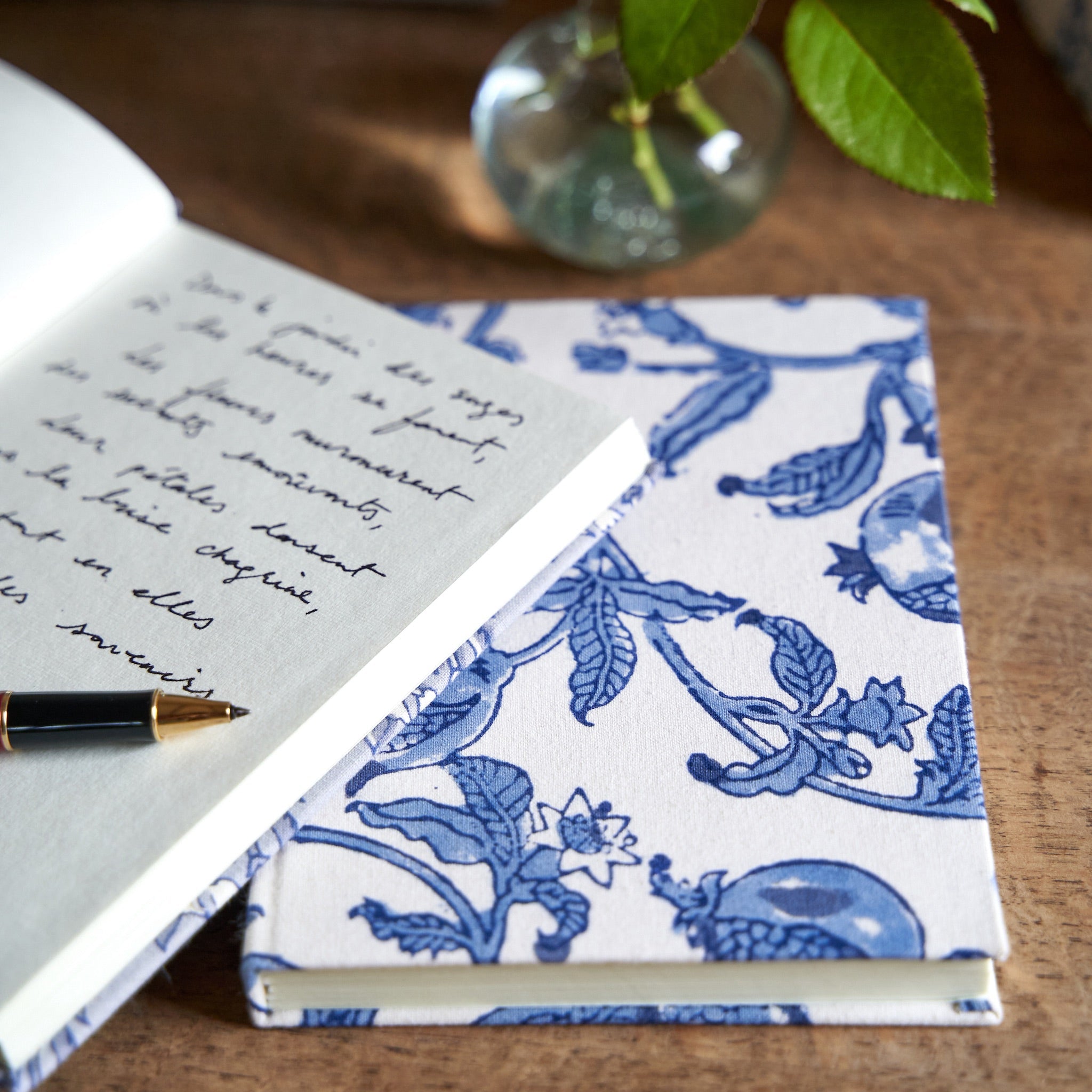 couleur-nature-granada-carnet-tissu-bleu-barbeau-5x7 image 2