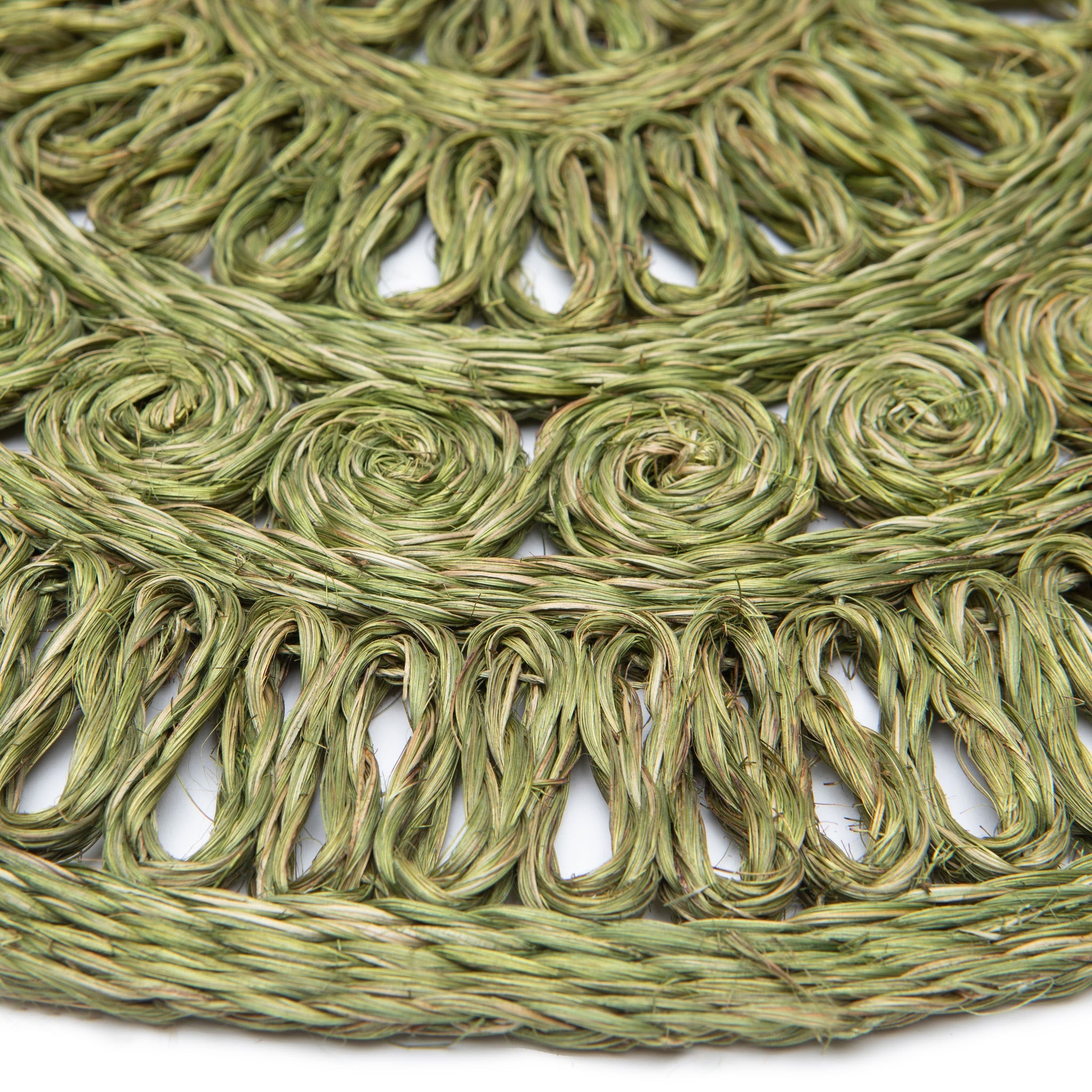couleur-nature-circolo-set-table-vert-olive-rond-lot-4 image 2