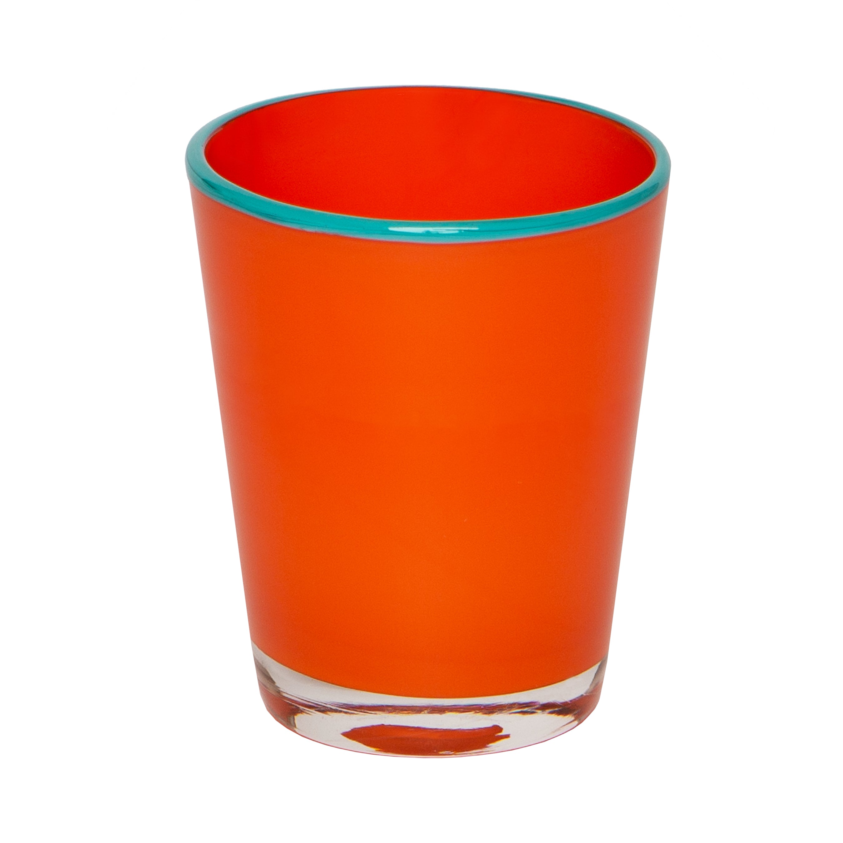couleur-nature-summer-verres-souffl-orange-turquoise-lot-4 image 2
