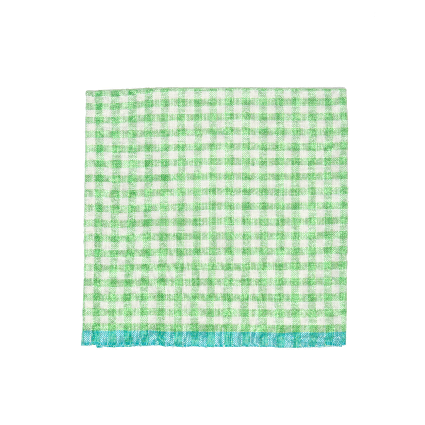 couleur-nature-napkins-serviettes-vichy-lime-et-aqua-lot-de-4 image 3