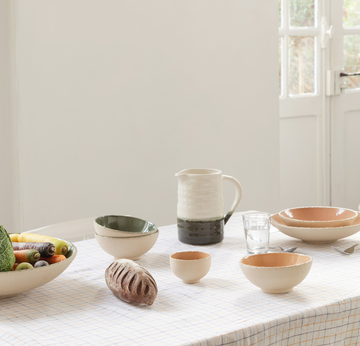jars-village-pichet-vert-olive-c-ramique image 3