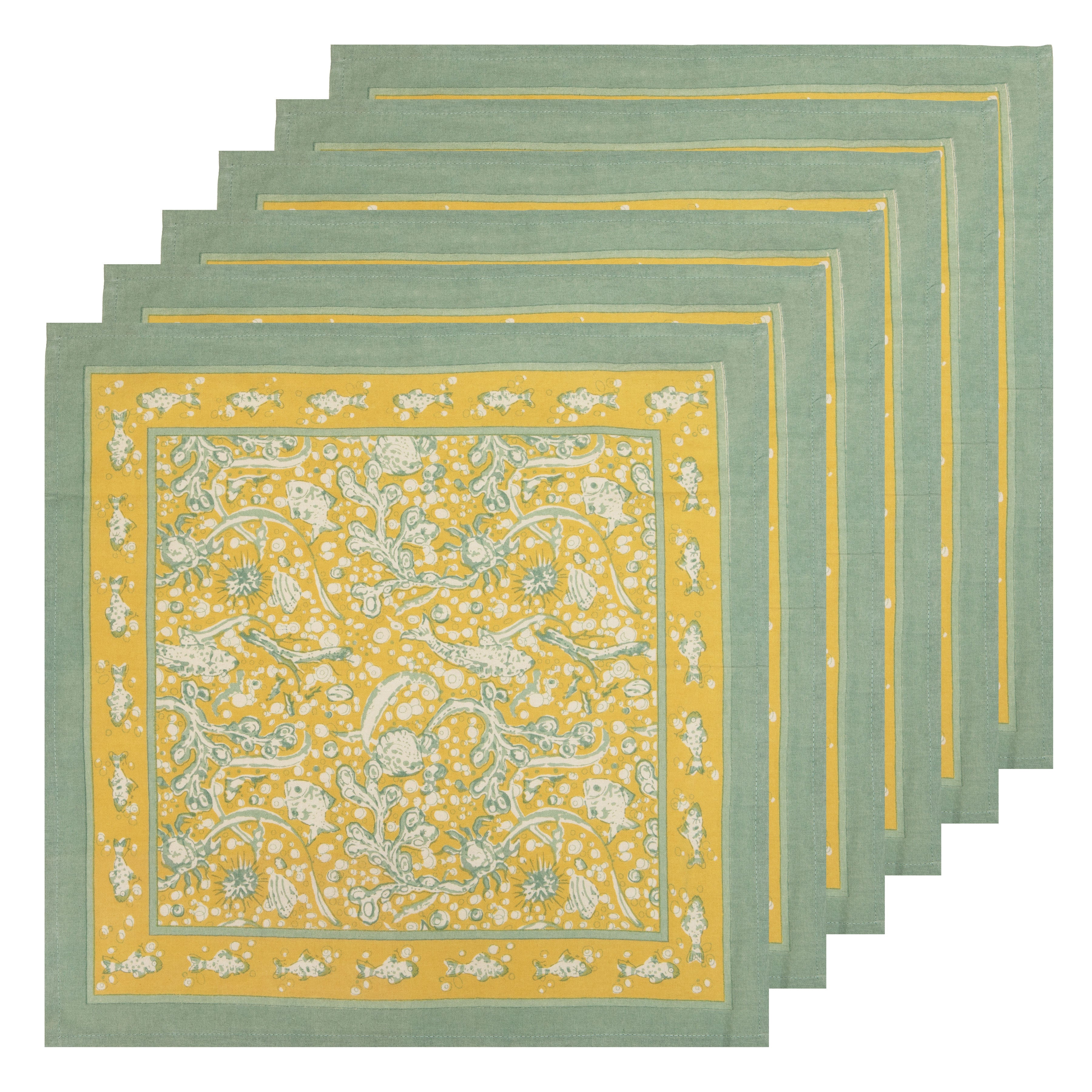 couleur-nature-la-mer-serviettes-coton-aqua-lot-6 image 4