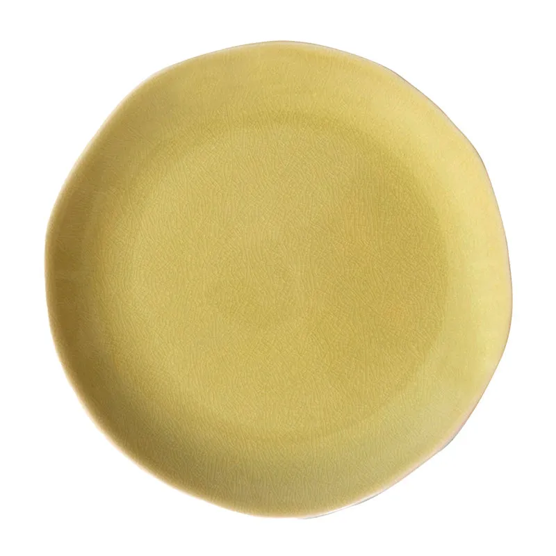 jars-tourron-assiette-de-pr-sentation-gen-t-jaune-craquel image 1