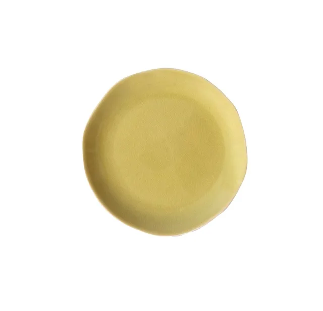 jars-tourron-assiette-tapas-gen-t-jaune-craquel-xs image 1