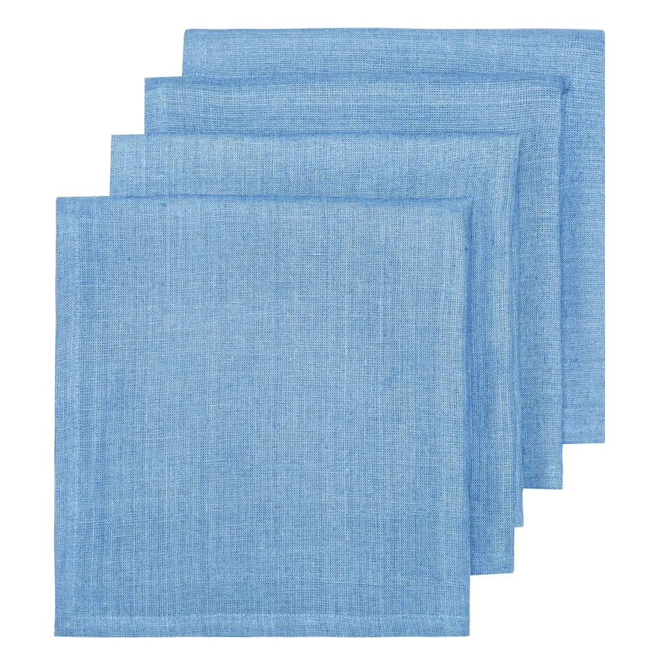 couleur-nature-palma-serviettes-lin-bleu-cornflower-lot-4 image 1