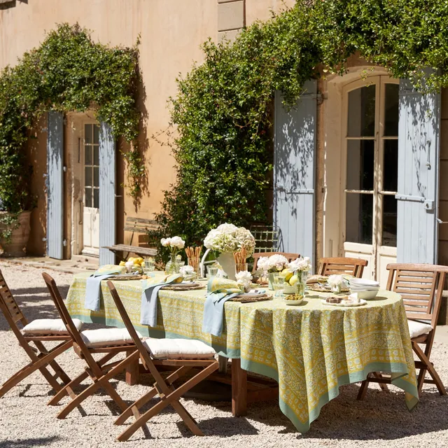 couleur-nature-la-mer-nappe-fran-aise-aqua-citrine-rectangle-71x106 image 1