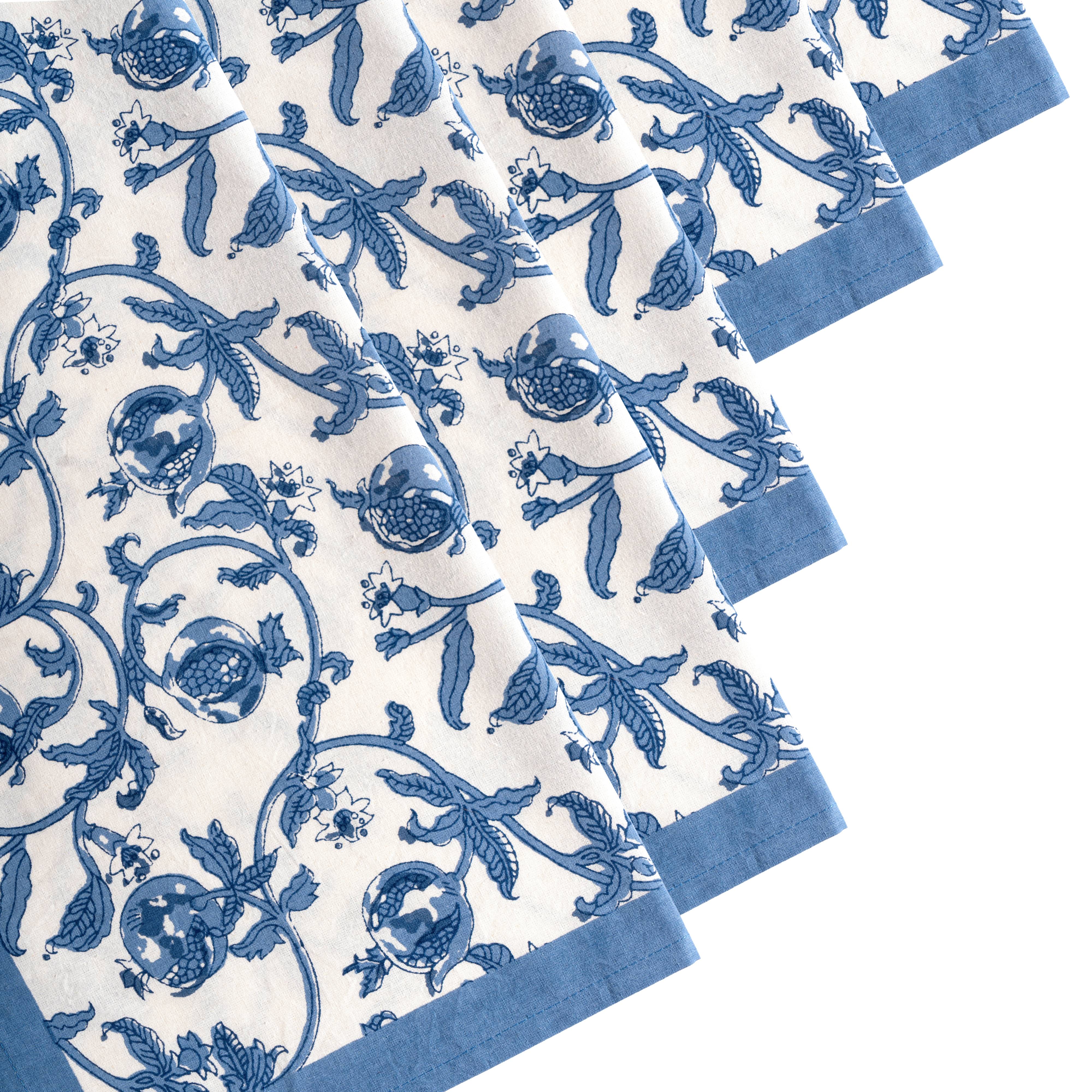 couleur-nature-granada-serviettes-coton-bleu-bleuet-lot-6 image 6
