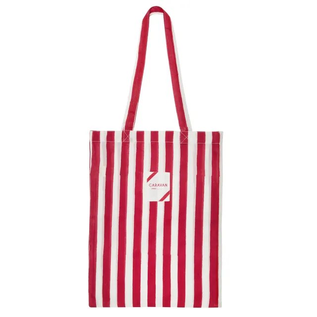 couleur-nature-cabana-stripes-tote-bag-coton-rouge image 1
