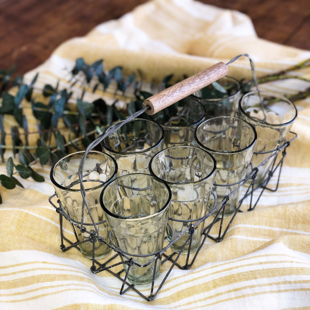 couleur-nature-serveware-tea-caddy-8-verres-panier-m-tal image 4