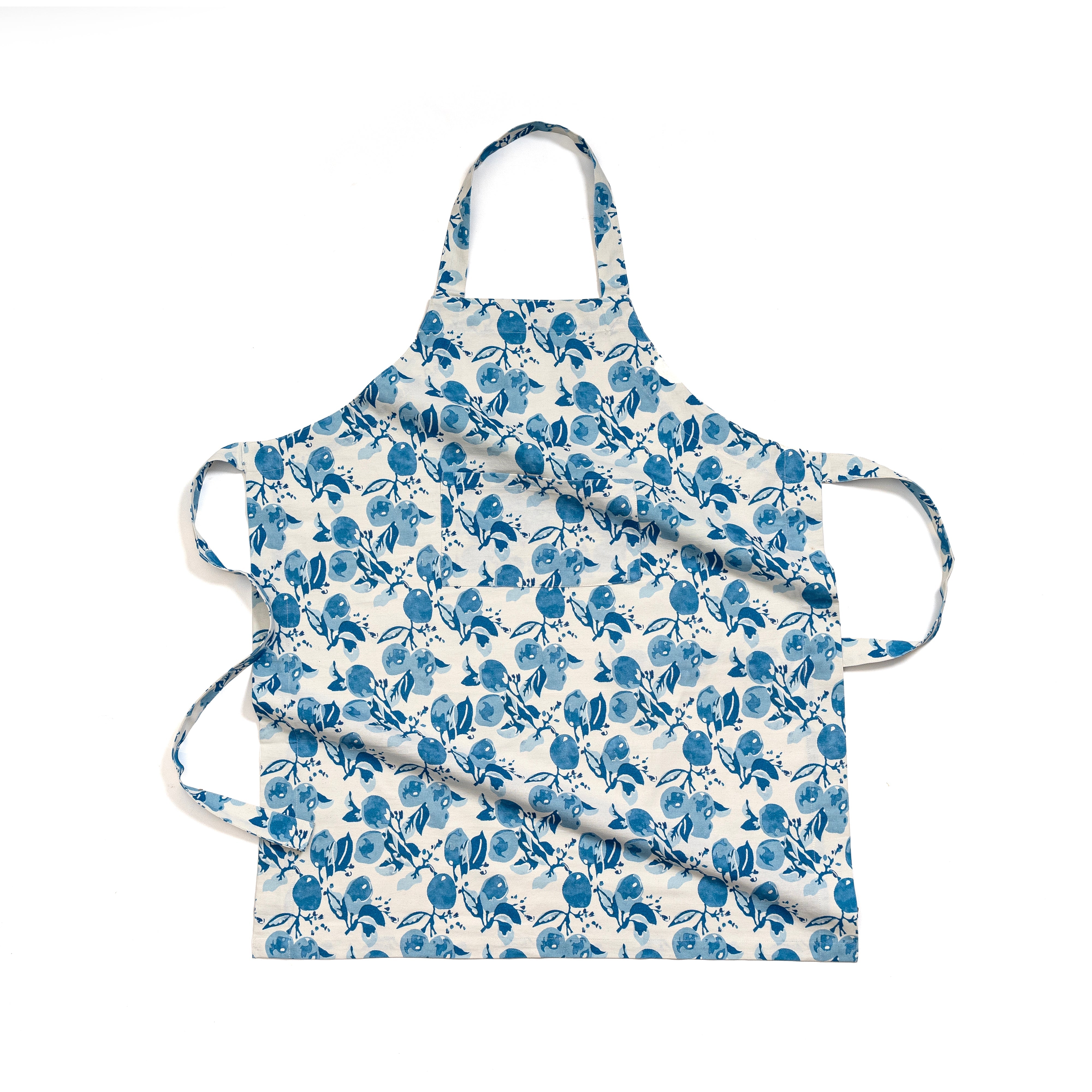 couleur-nature-citron-tablier-cuisine-bleu-coton-poche image 2