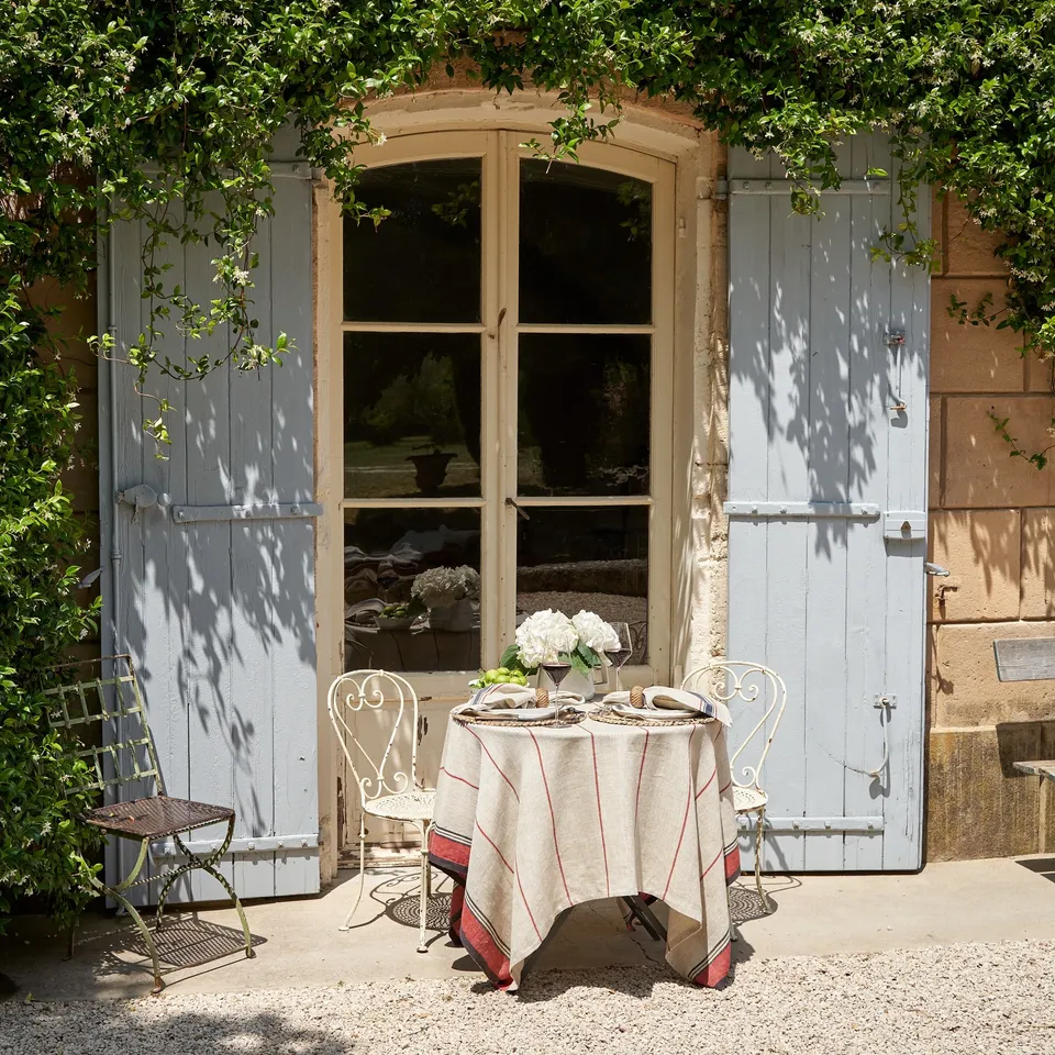 couleur-nature-eze-nappe-lin-coton-ivoire-rouge-60x90 image 1
