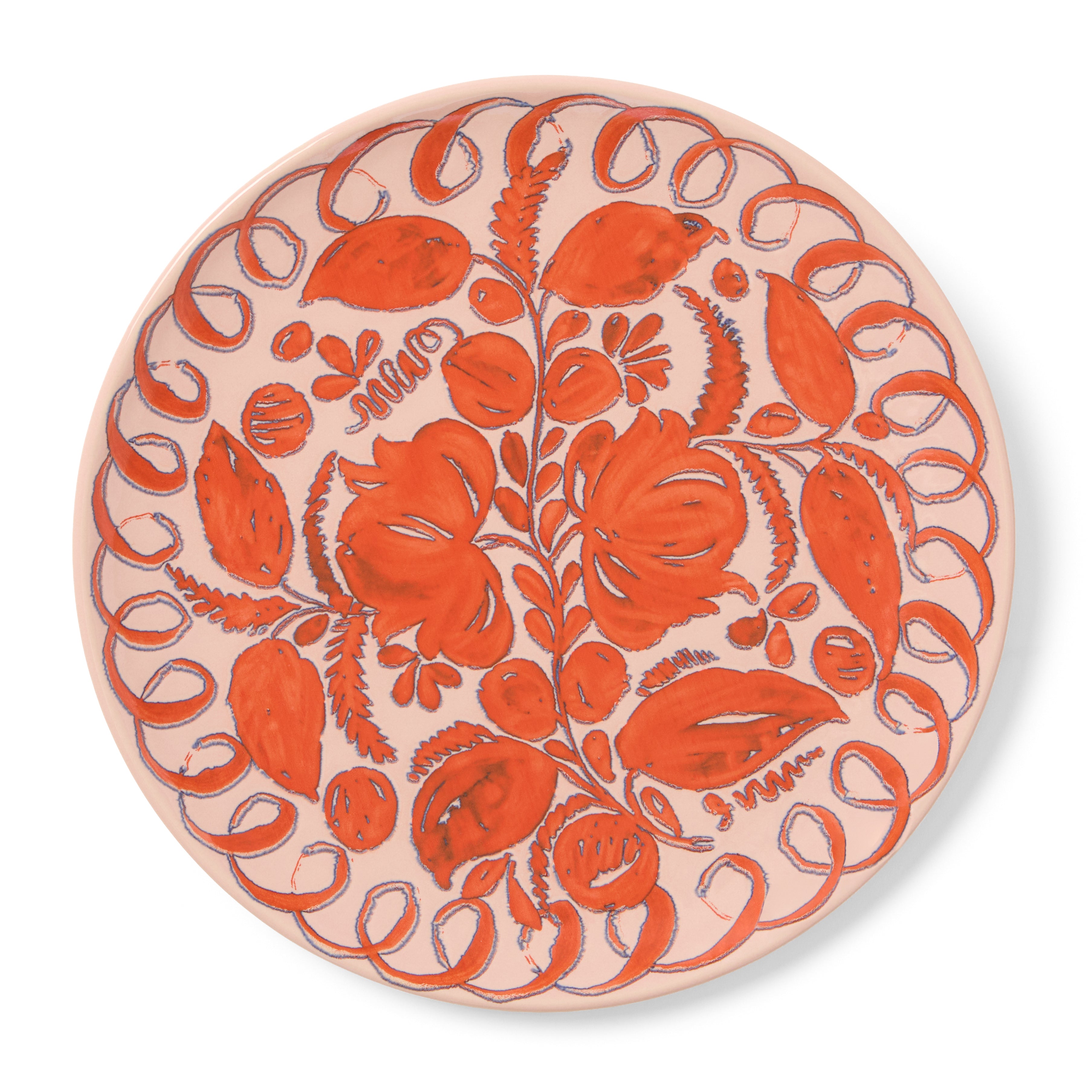 couleur-nature-amalfi-assiette-c-ramique-rose-27-cm image 1