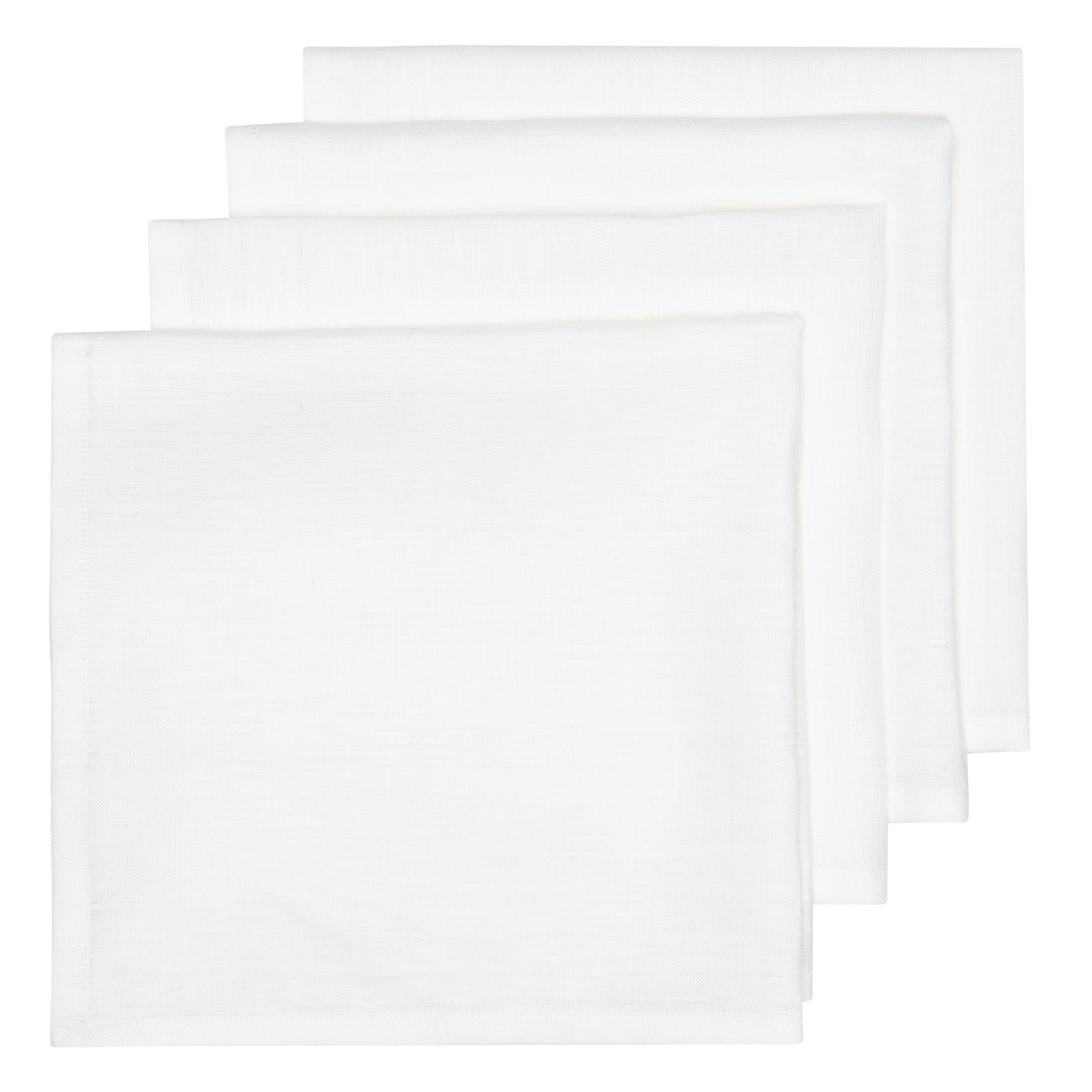 couleur-nature-palma-serviette-lin-blanc-20x20-lot-4 image 1