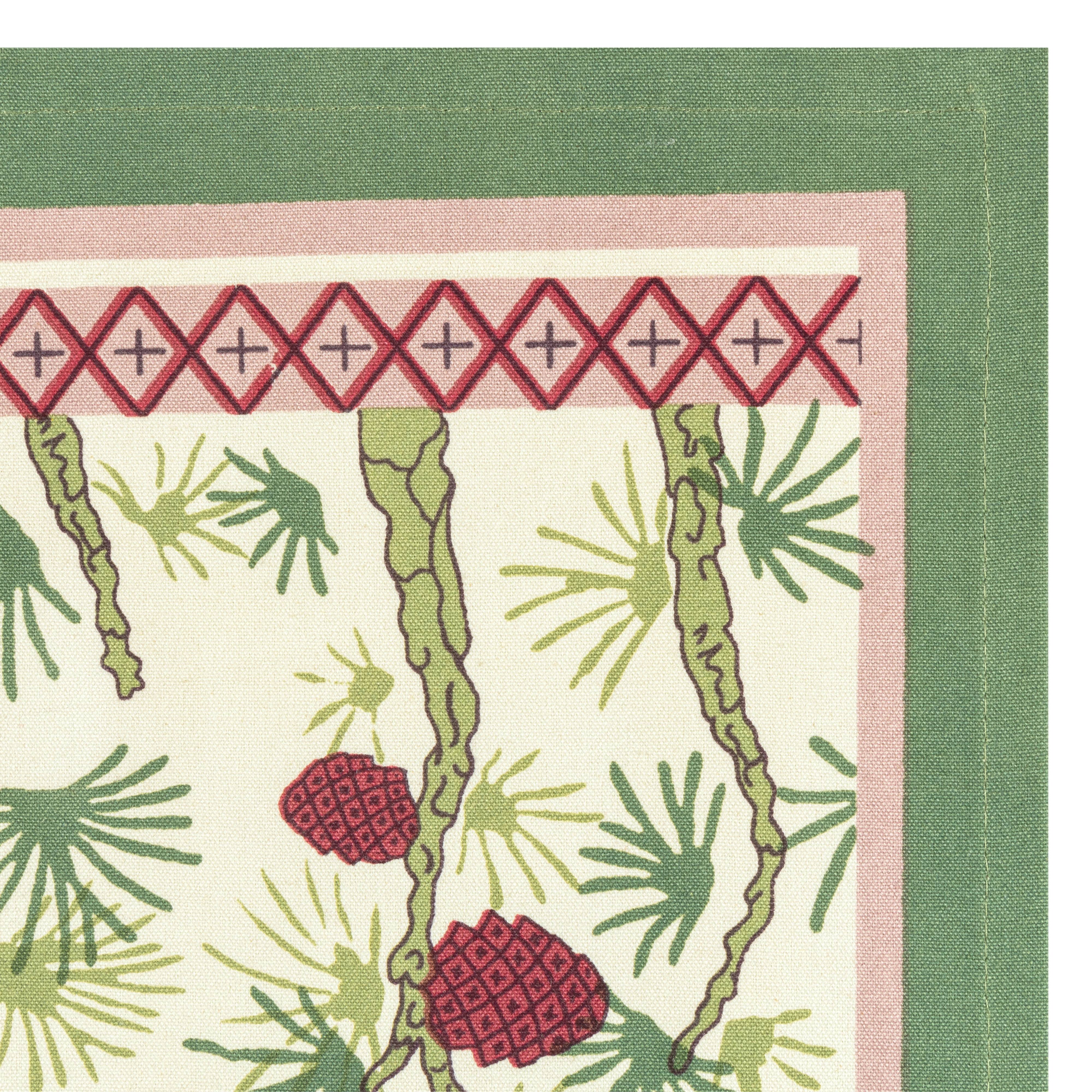 couleur-nature-squirrel-pinecone-sets-de-table-rouge-lot-6-lin image 3