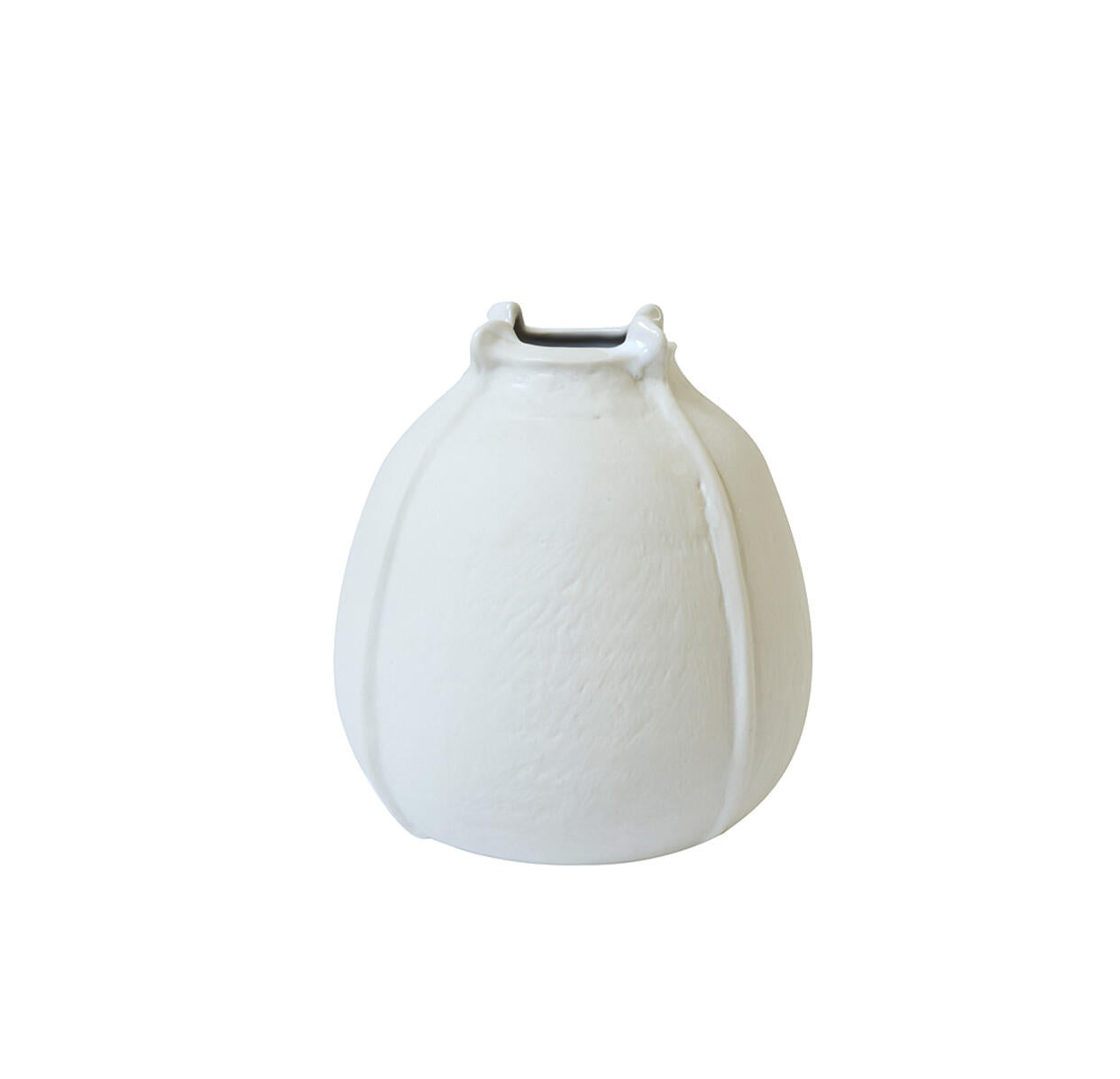 jars-artisan-vase-graine-blanc-mat-ovale image 1