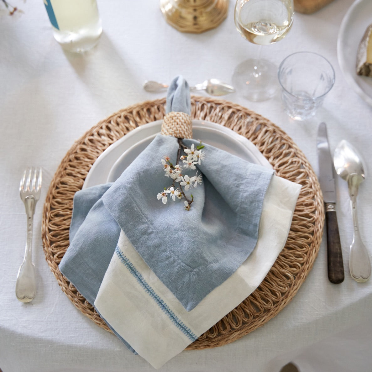 couleur-nature-everyday-serviettes-lin-bleu-lot-4 image 2