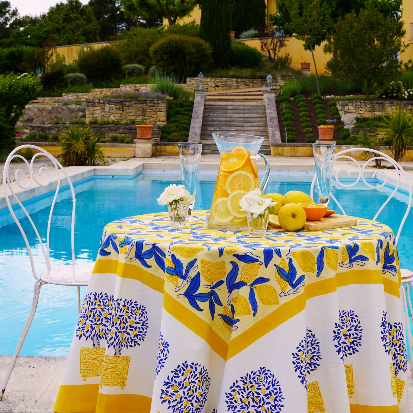 couleur-nature-lemon-tree-nappe-rectangulaire-71x106-jaune image 2