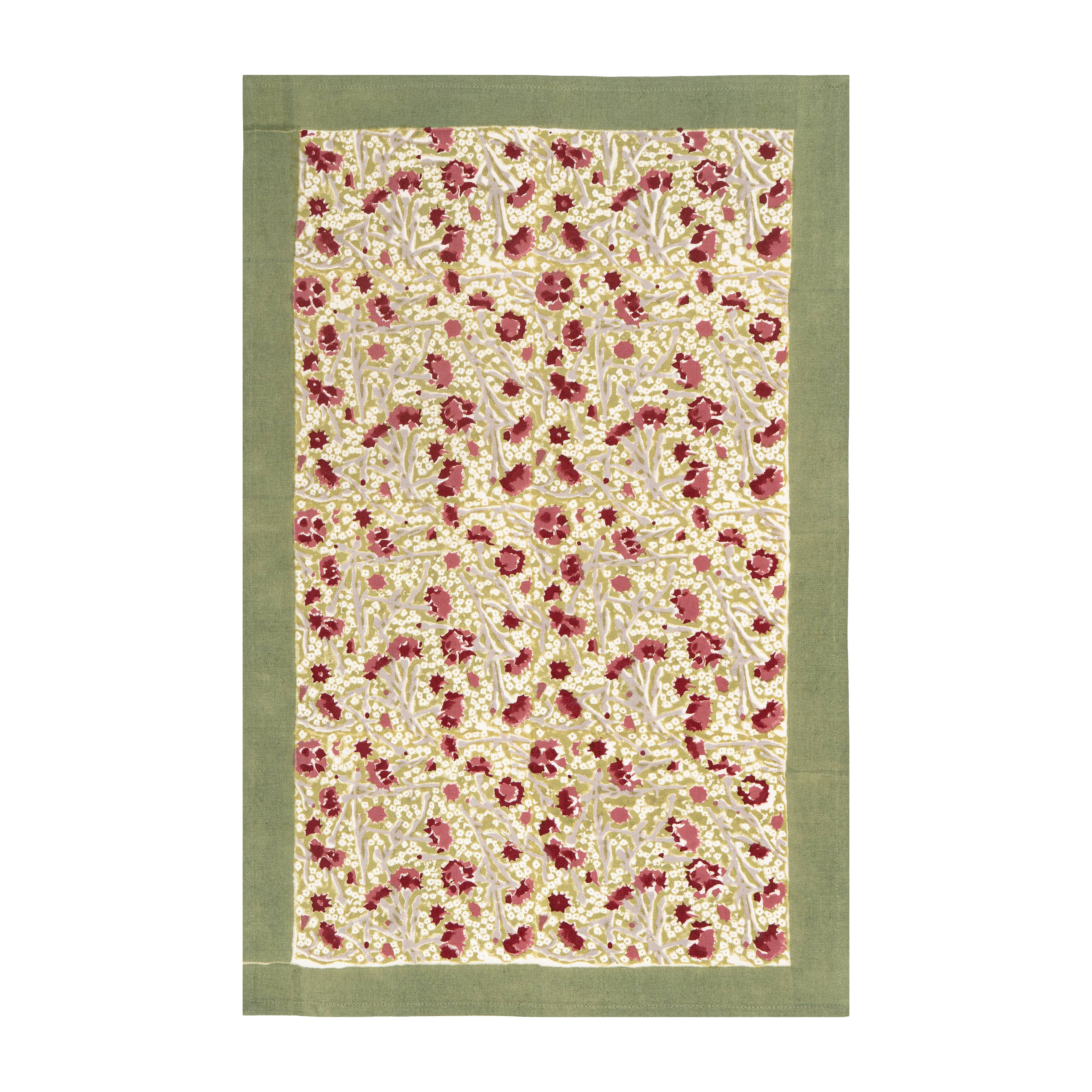 couleur-nature-meadows-torchon-coton-rouge-vert-lot-3 image 2
