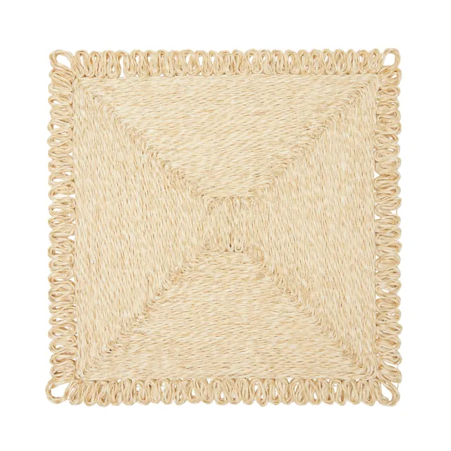 couleur-nature-loopy-set-de-table-carr-naturel-lot-4 image 1