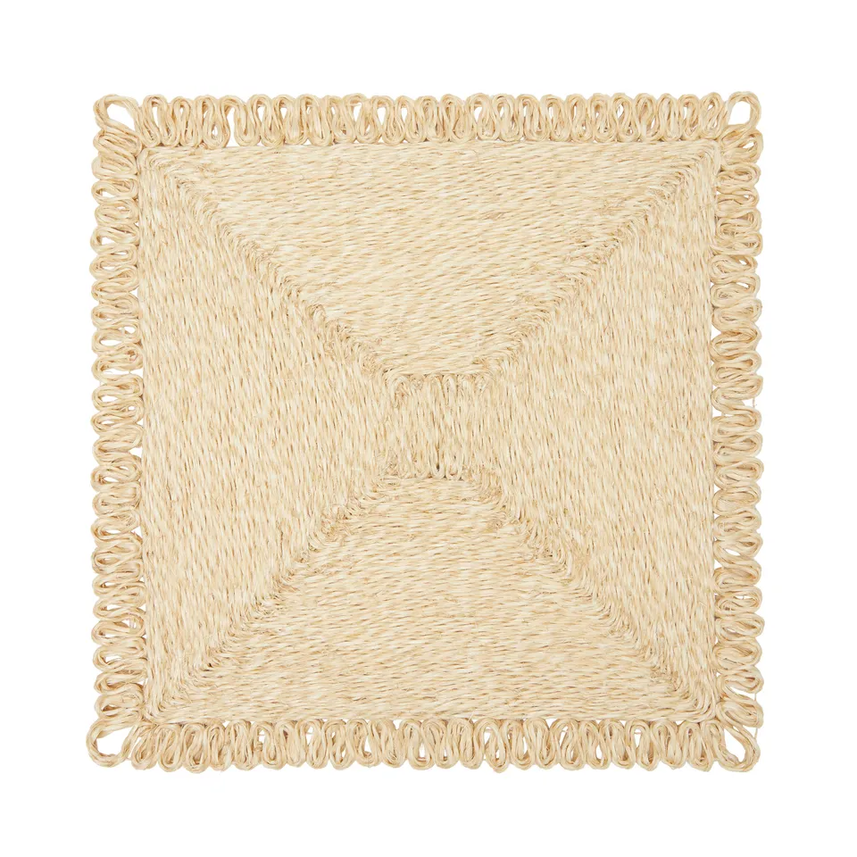 couleur-nature-loopy-set-de-table-carr-naturel-lot-4 image 1