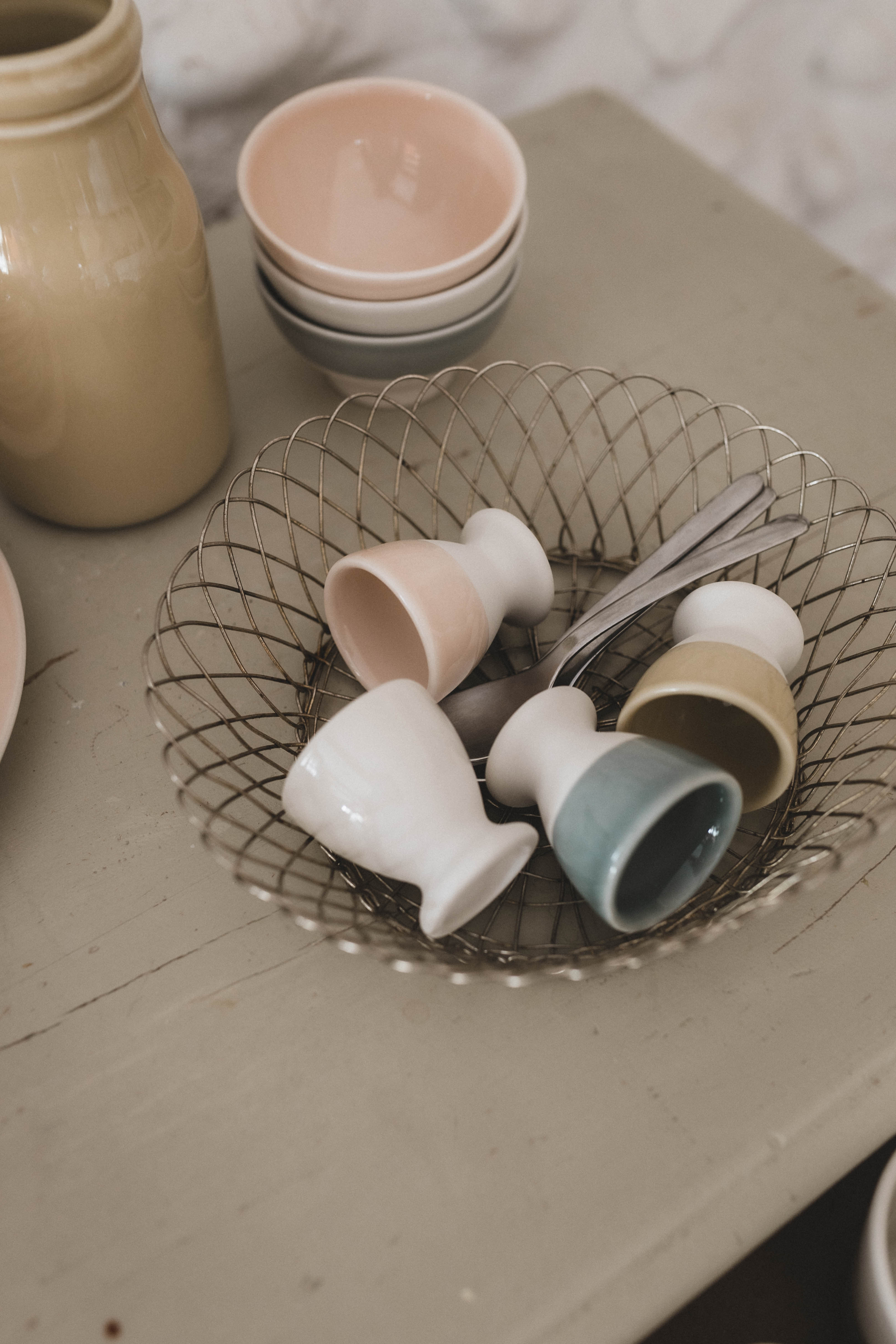 jars-plume-coquetier-c-ramique-rose-buvard image 2