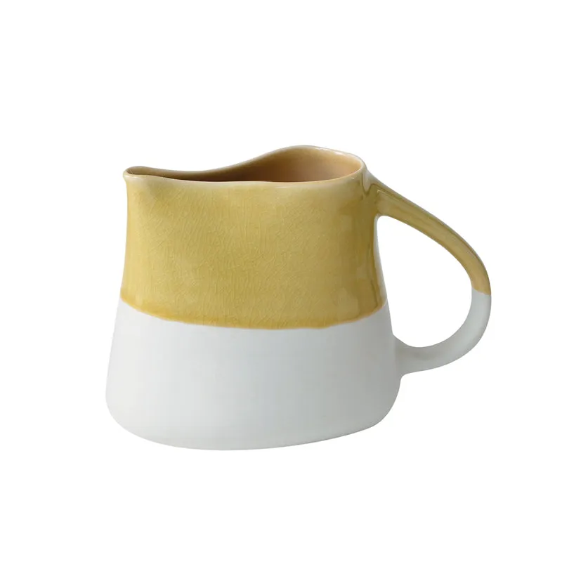 jars-village-pichet-gen-t-jaune-craquel-artisanal image 1