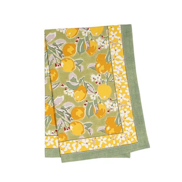 couleur-nature-citron-torchon-coton-vert-jaune-lot-3 image 1