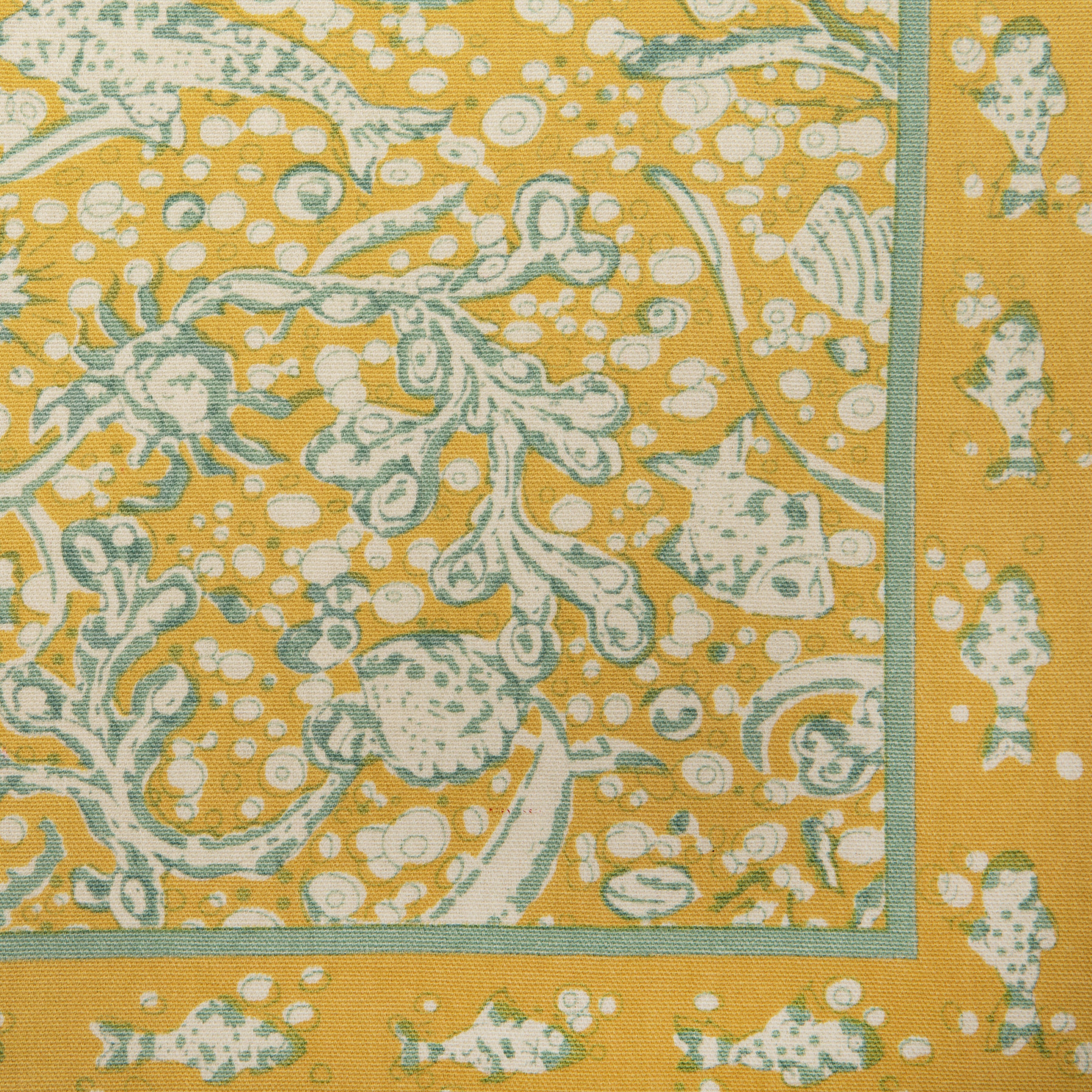 couleur-nature-la-mer-chemin-de-table-coton-aqua-citrine-16x72 image 3