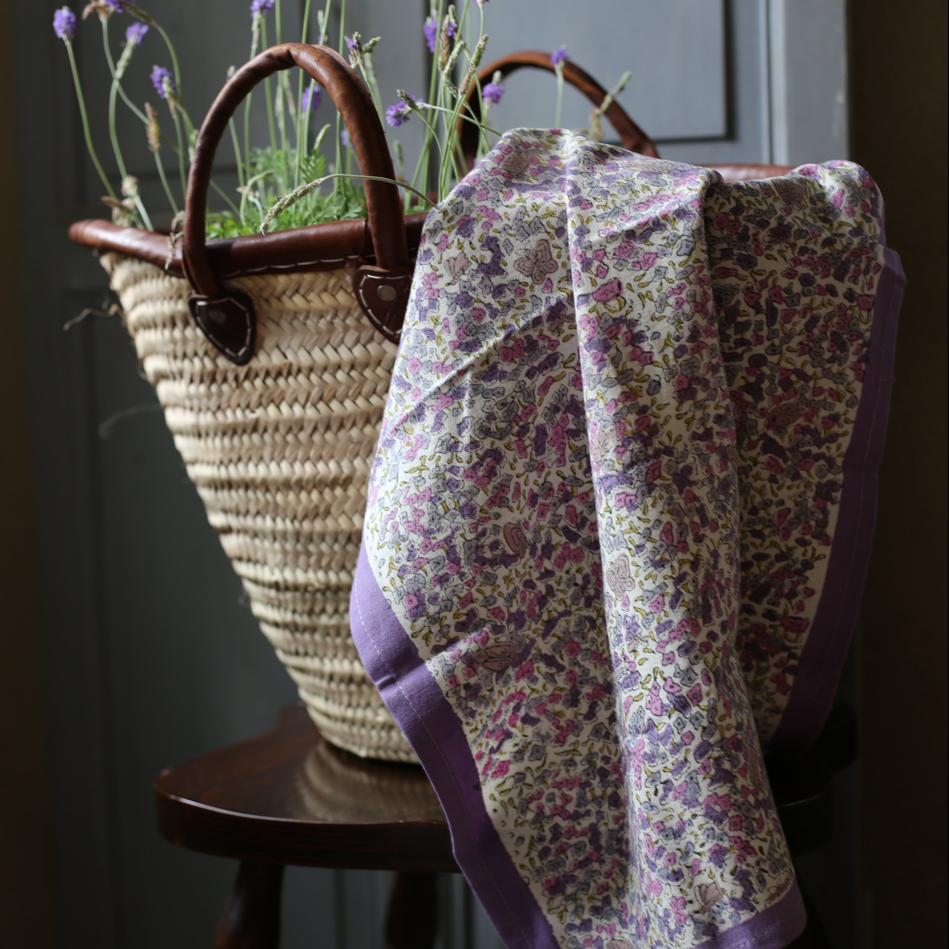 couleur-nature-lavender-torchon-coton-lot-3-lavande image 3