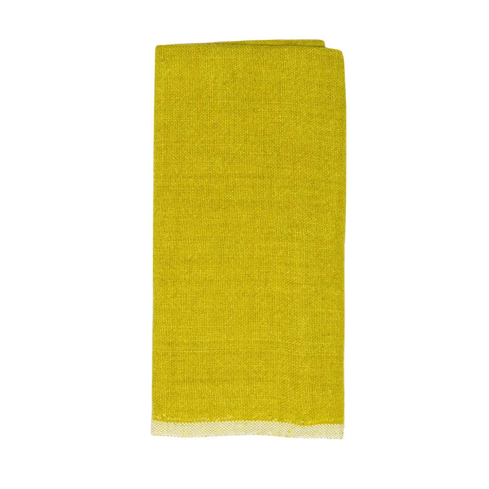 couleur-nature-chunky-linen-torchon-lin-vert-lime-lot-2 image 1