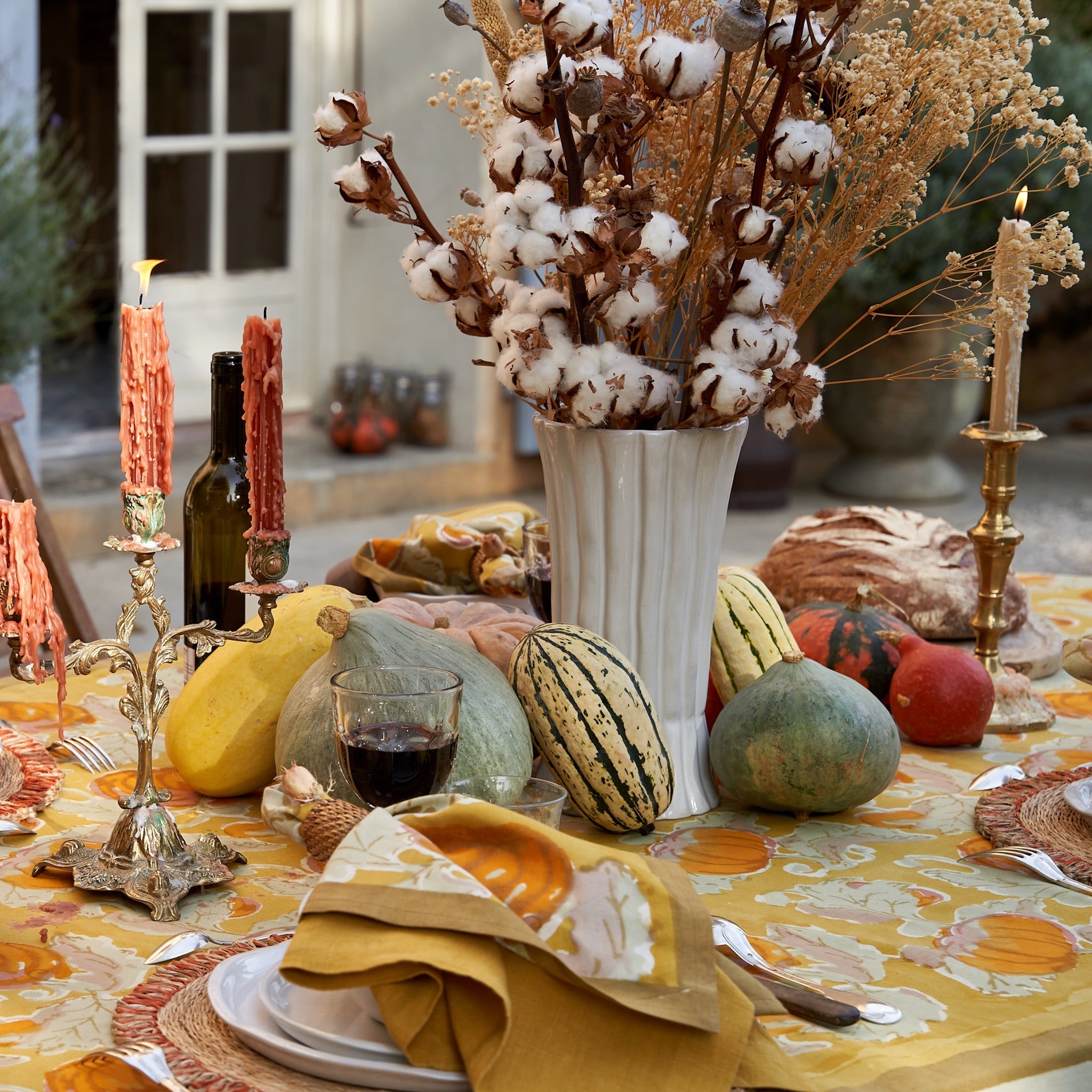 couleur-nature-pumpkin-serviettes-coton-lot-6-orange image 5